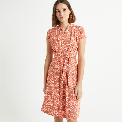 Full Mid-Length Dress in Polka Dot Print ANNE WEYBURN