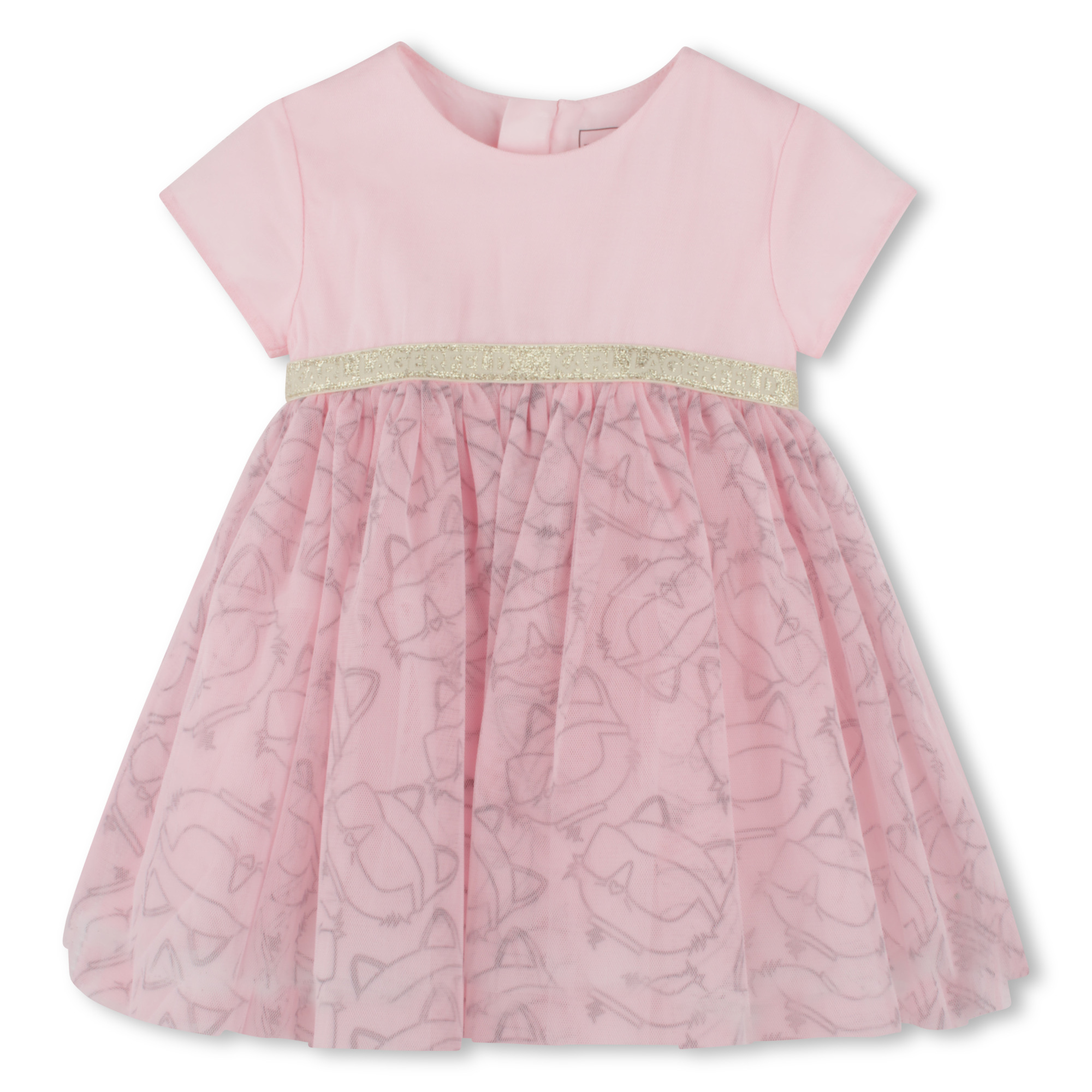 Robe de cérémonie avec imprimé, KARL LAGERFELD KIDS