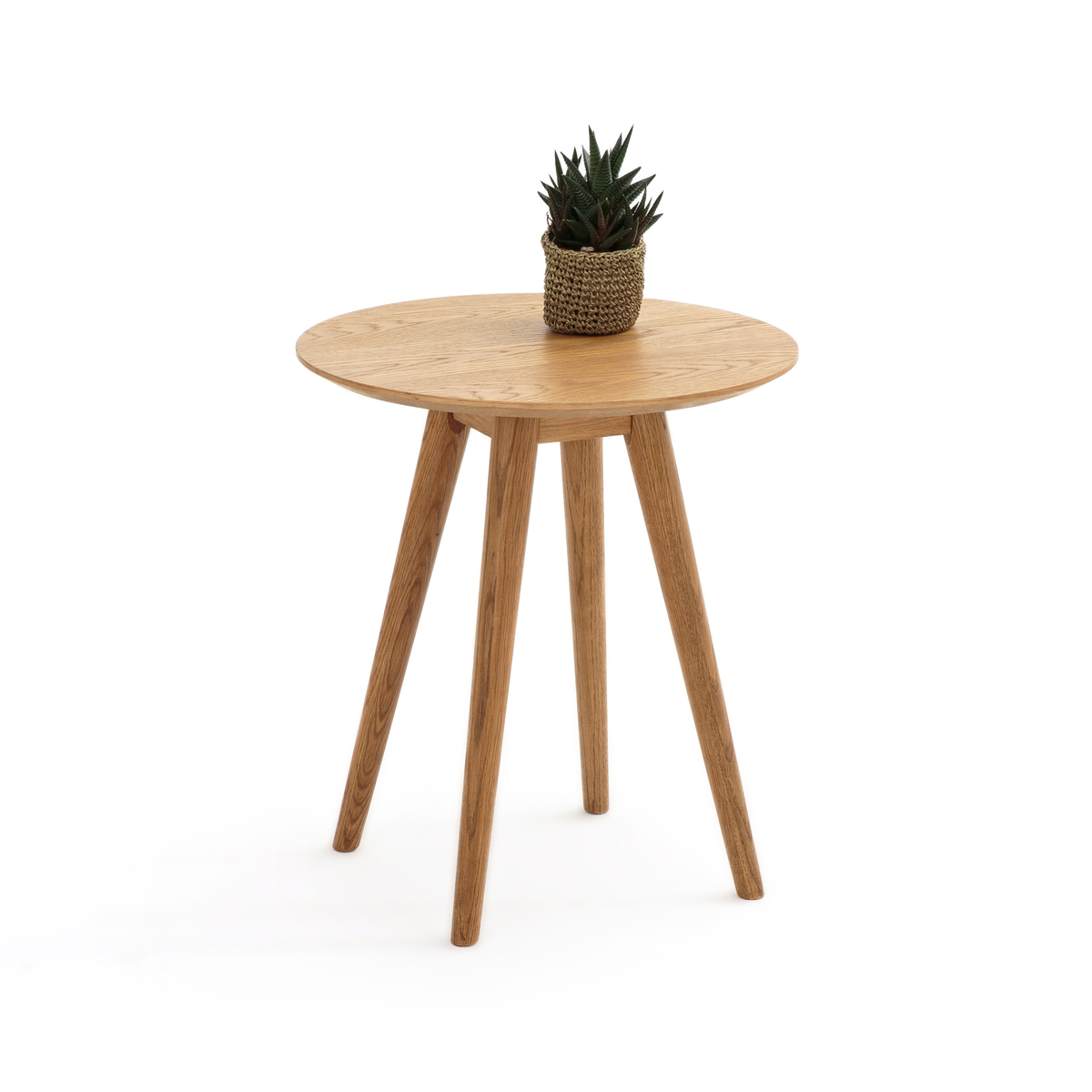 Product photograph of Quilda Oak Side Table from La Redoute UK