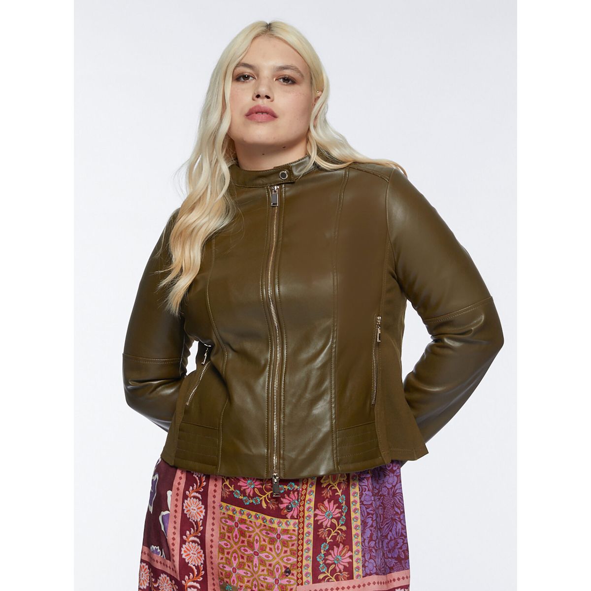 La redoute veste discount en cuir femme