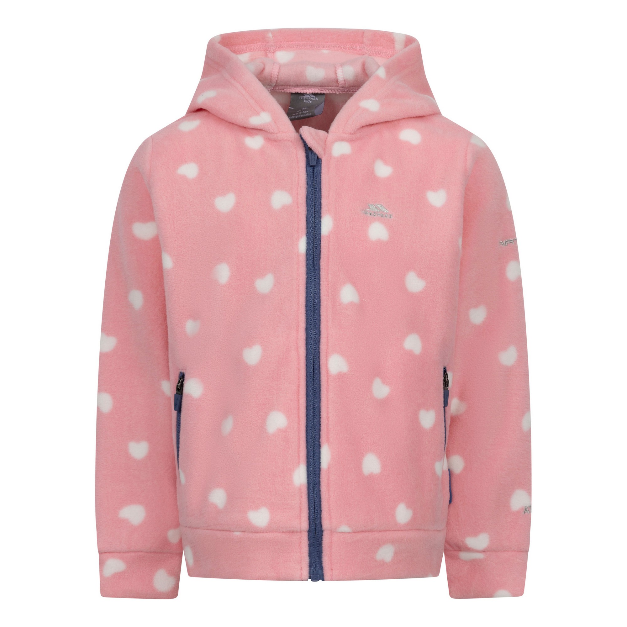 Veste polaire à capuche motif/style à cœurs BREIGH, TRESPASS