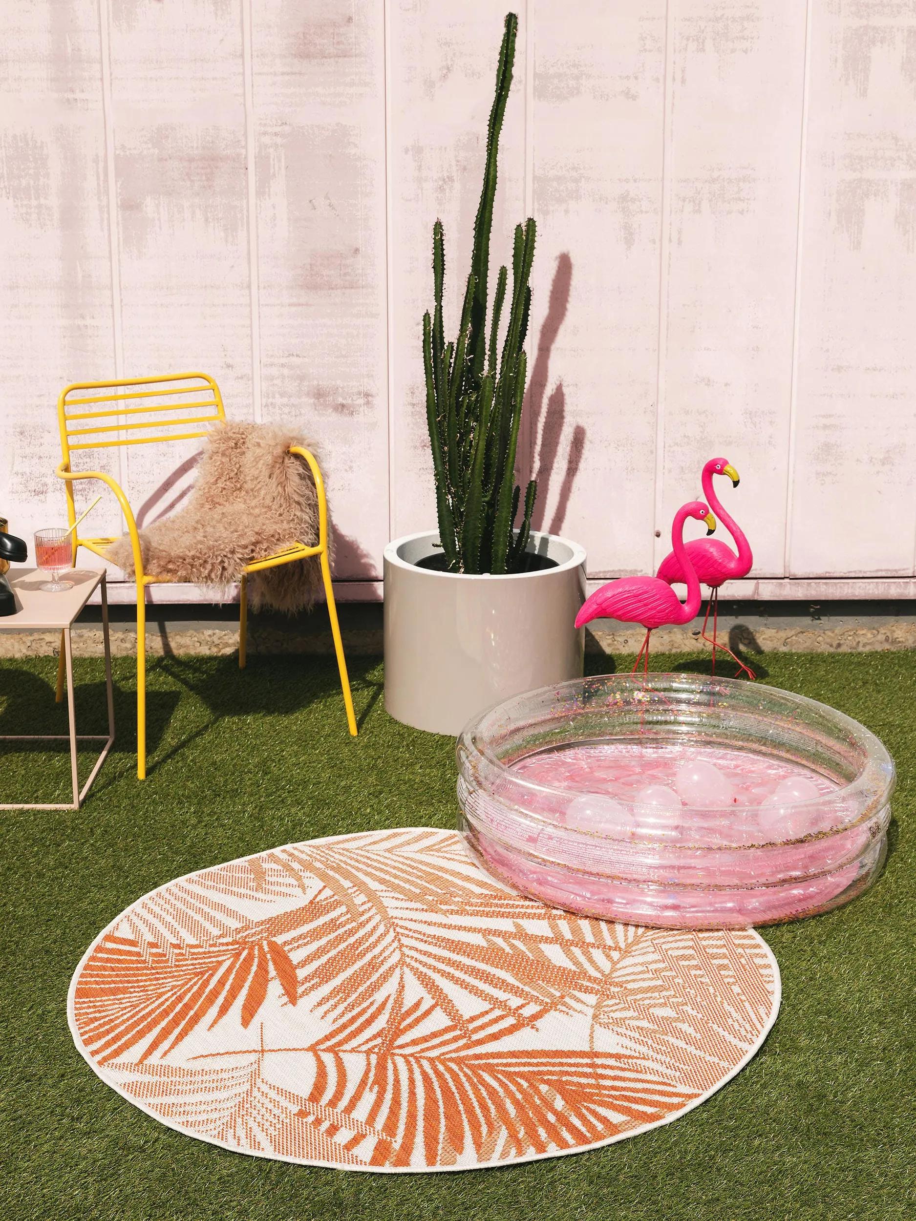 Tapis rond d'extérieur & intérieur CLEO, BENUTA