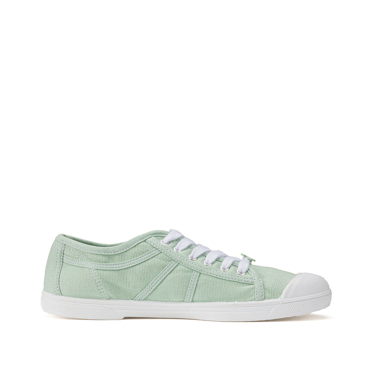 Tennis en toile basic 02 Le Temps Des Cerises vert La Redoute