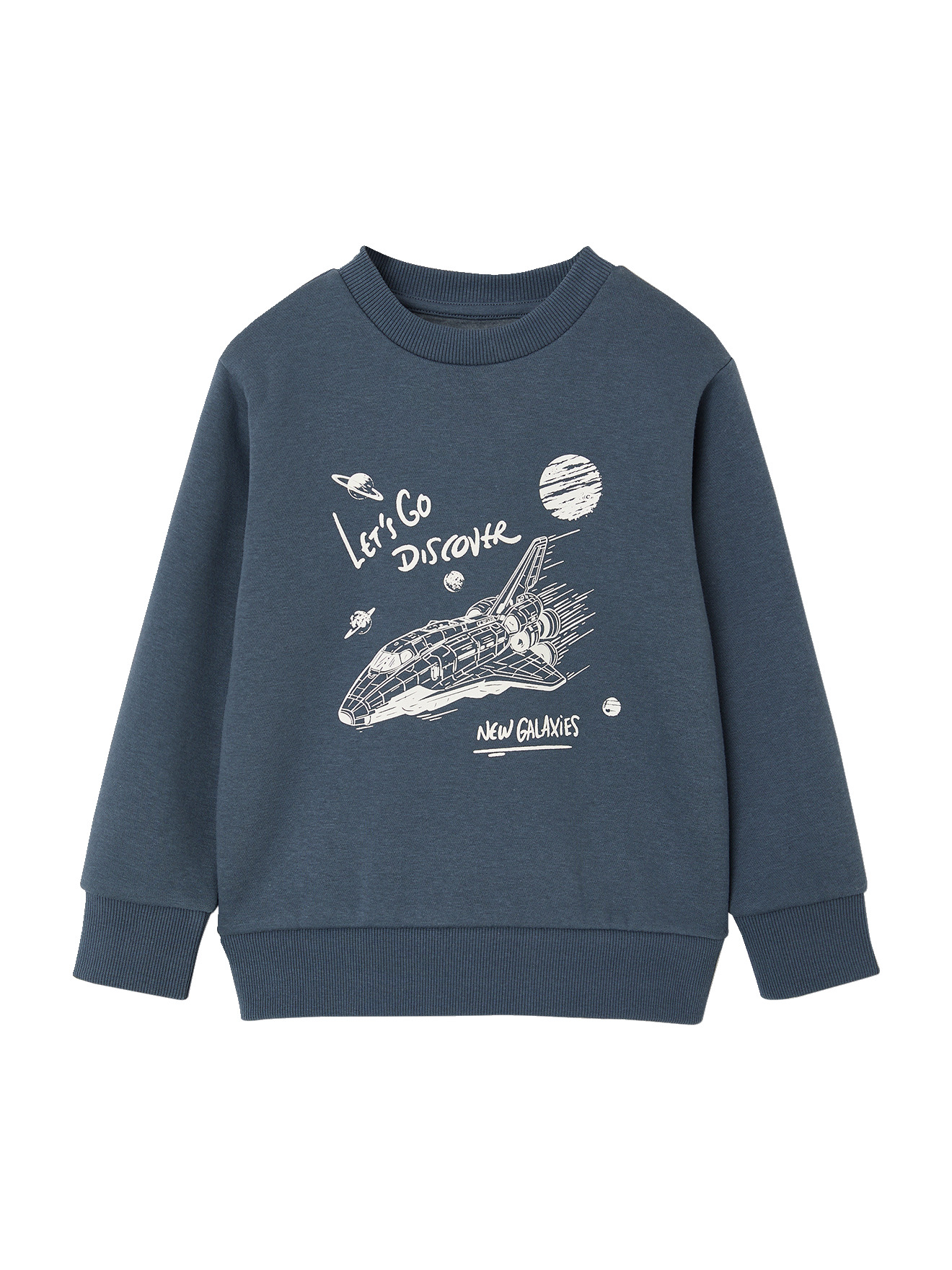 Sweat col rond manches longues, VERTBAUDET