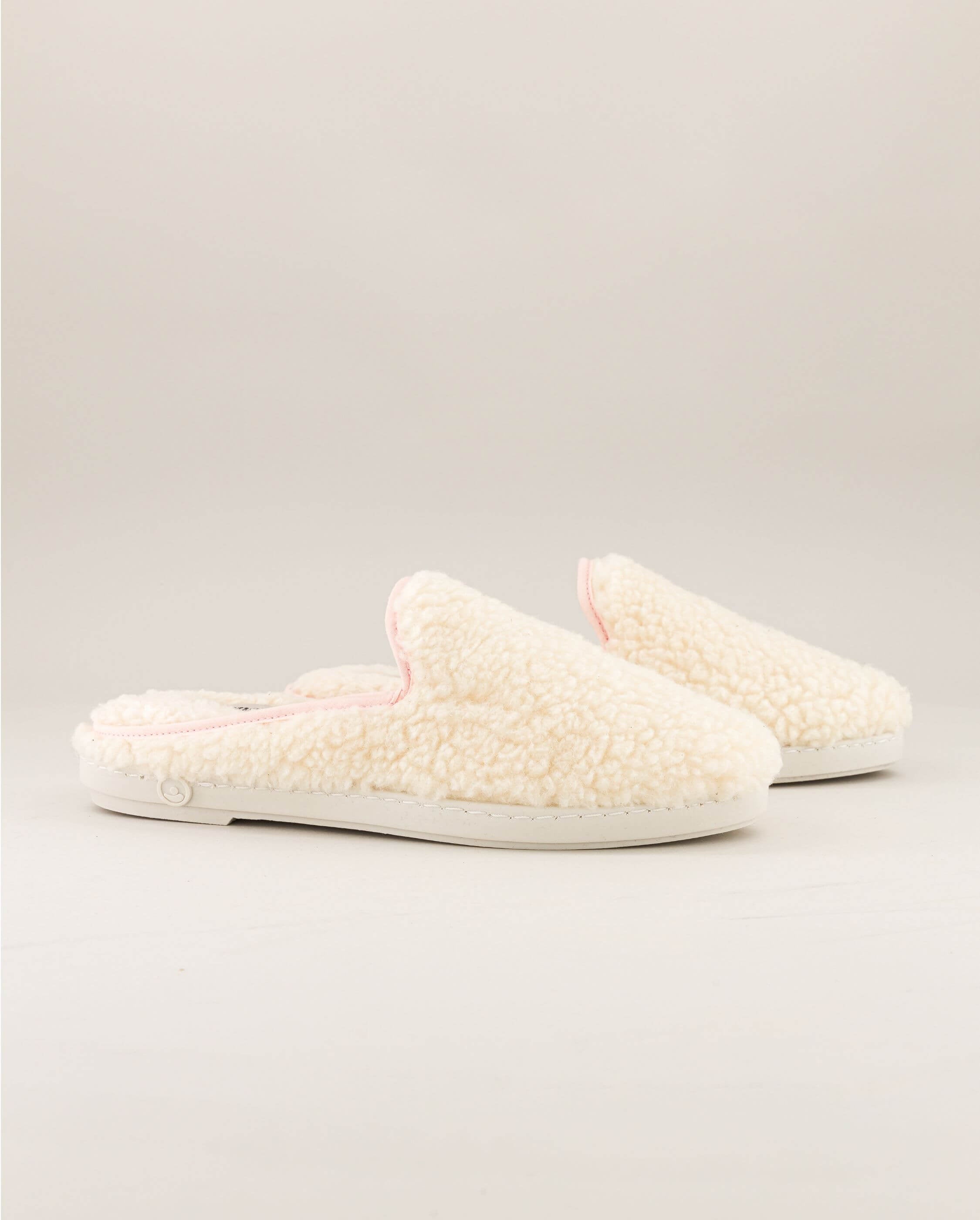 Mules en bouclette de laine, ANGARDE