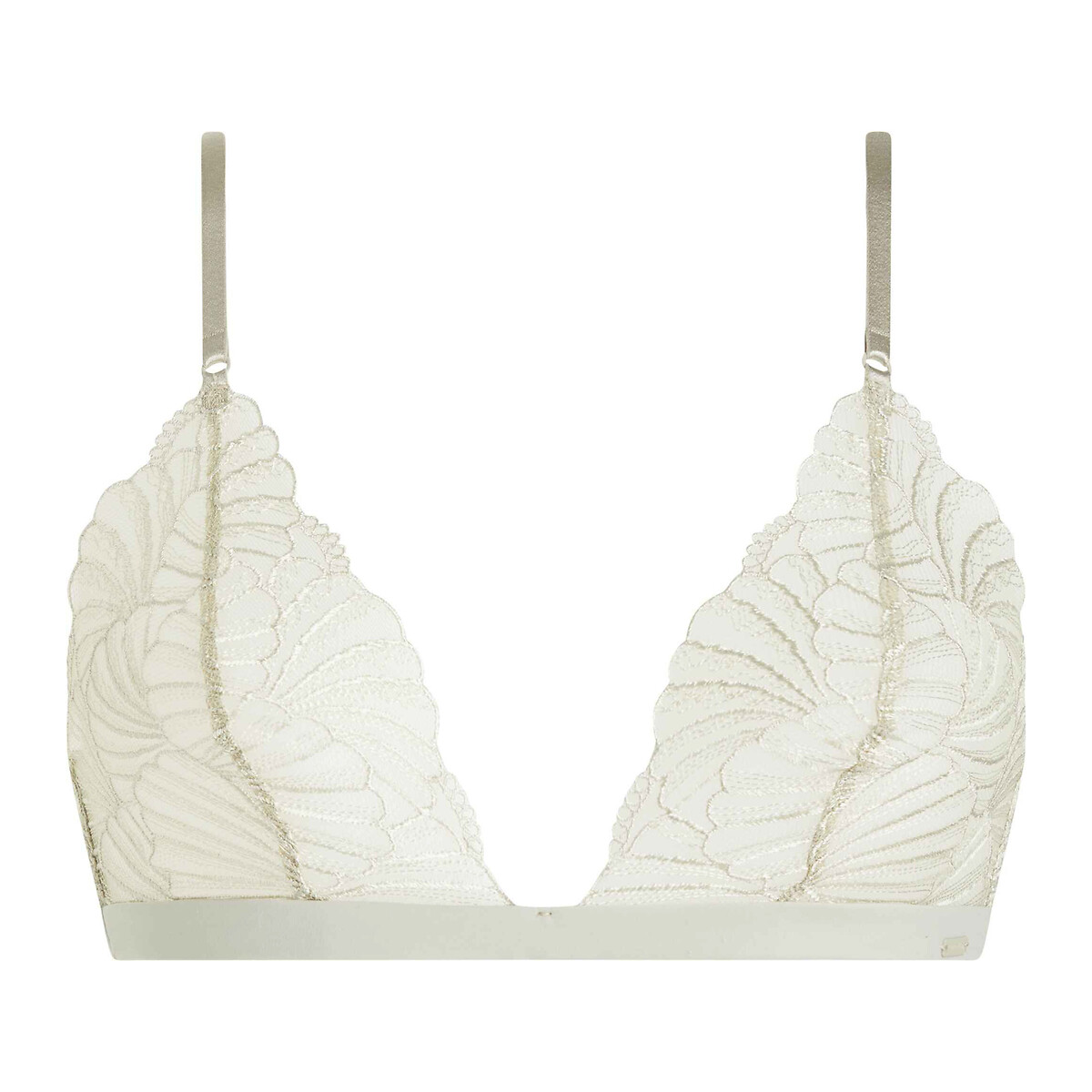 Image of Embroidery Triangle Bra