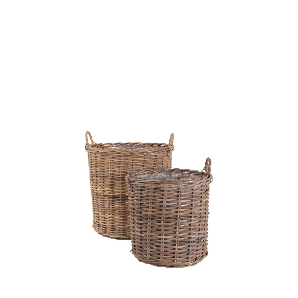 Lot de 2 paniers en rotin- INDO, HOUSE NORDIC