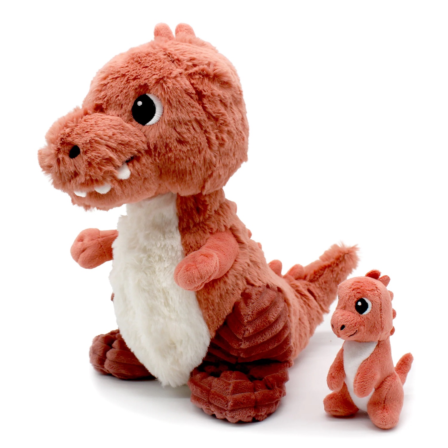Peluche T-rex maman et son bébé, LES DEGLINGOS