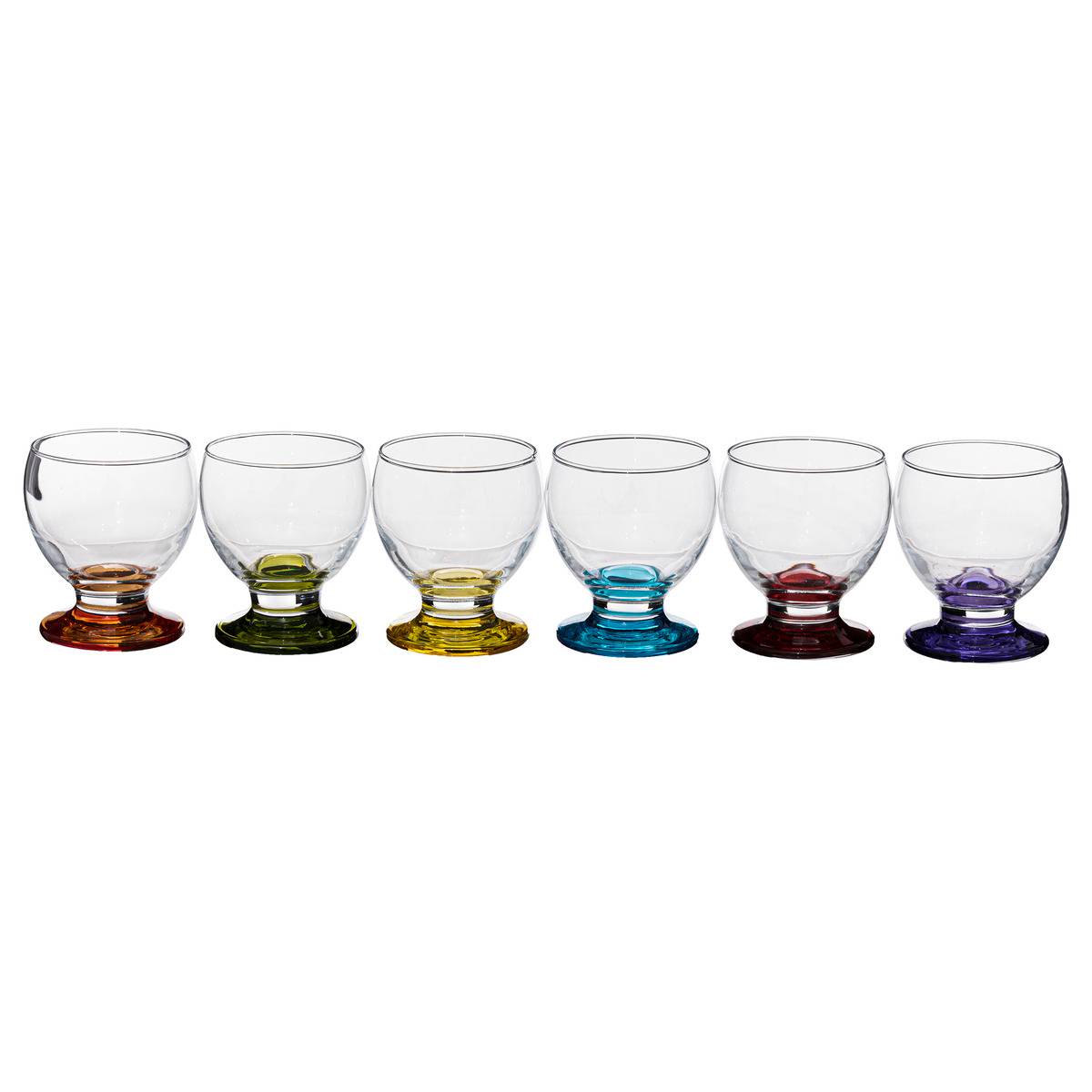 Lot de 6 verres bas en verre ENRIC'EAU, SECRET DE GOURMET