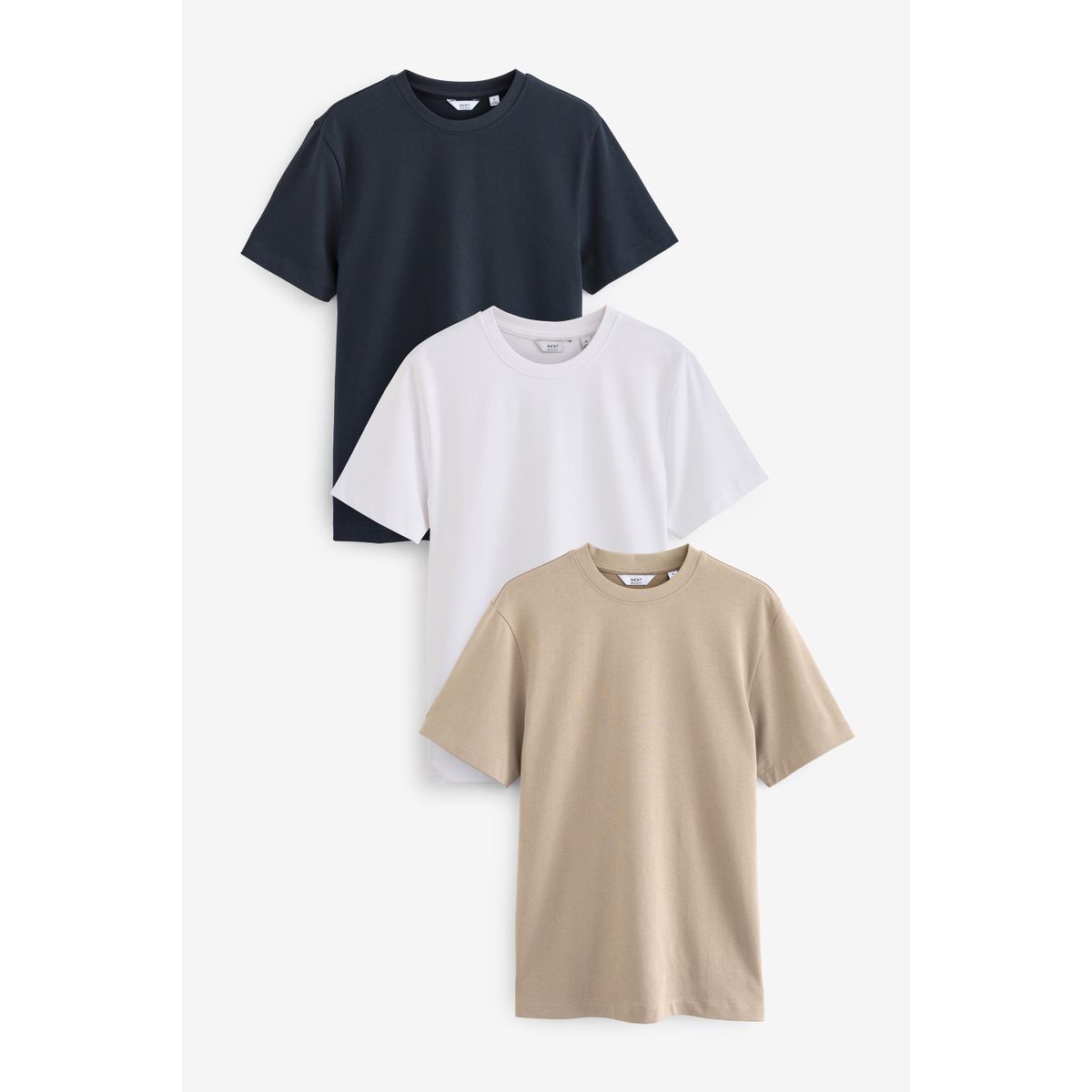 T-shirt décontracté épais, lot de 3, NEXT