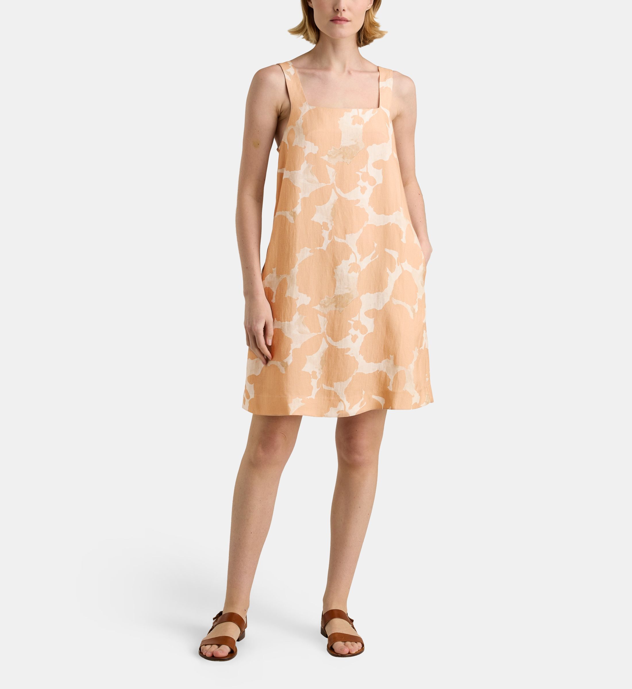 Robe courte droite eugenie flo à imprimé, GALERIES LAFAYETTE