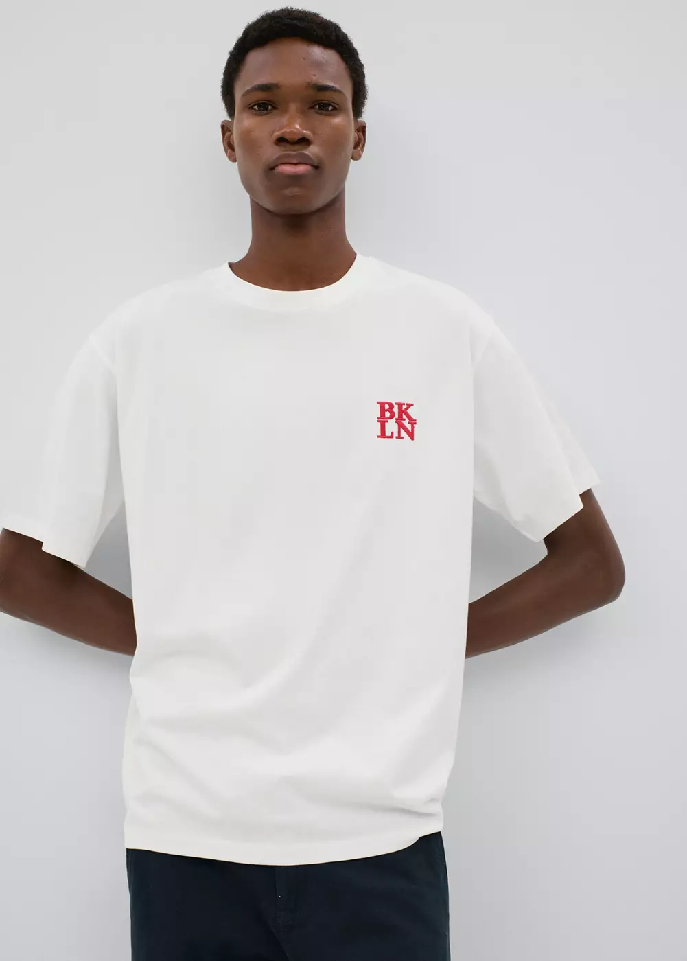 T-shirt coton détail imprimé, MANGO TEEN