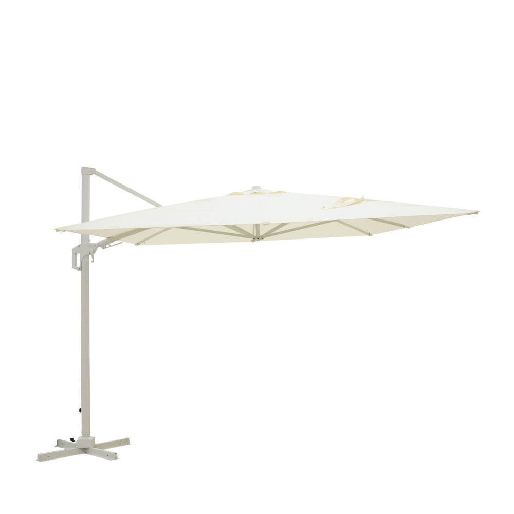 Parasol rectangulaire déporté en aluminium 3x4m- VEYA, DRAWER