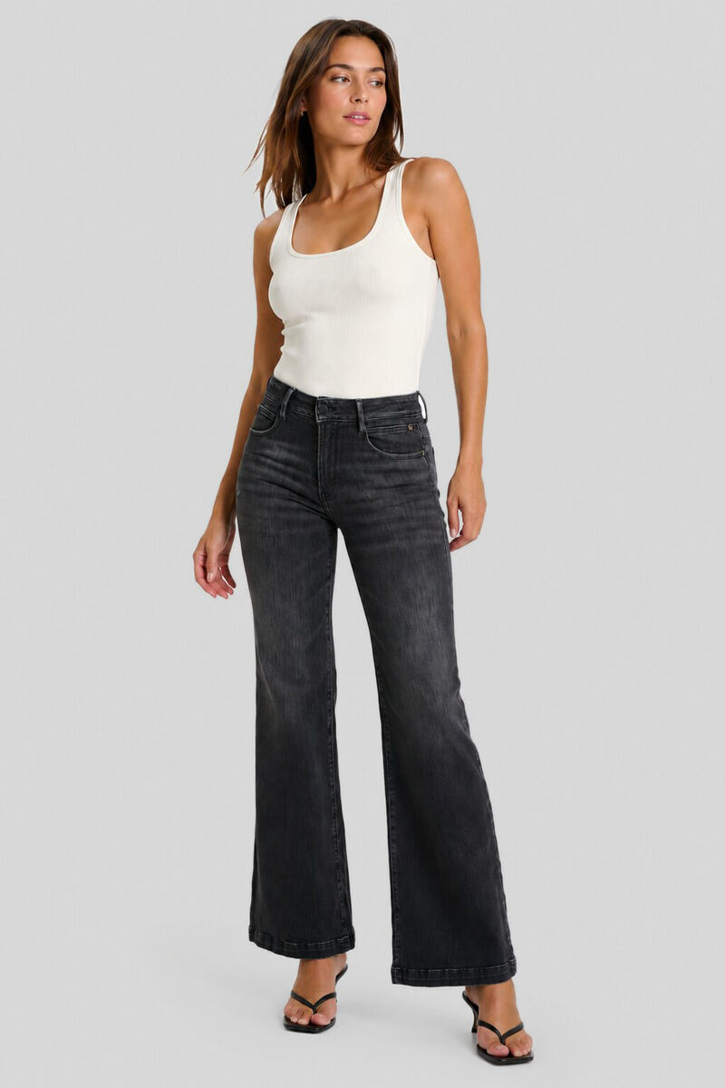 Jeans flare PULP high flare, longueur 34, LE TEMPS DES CERISES