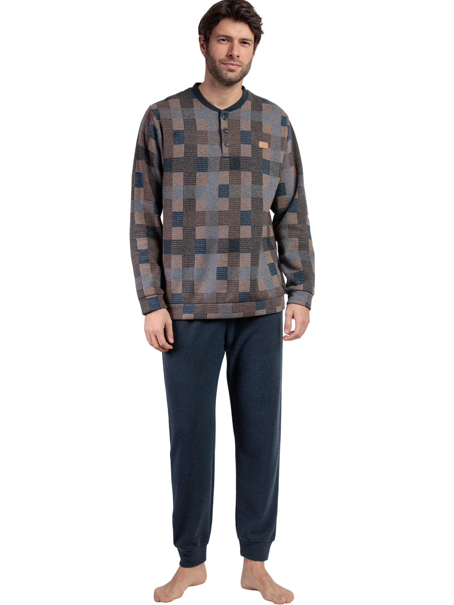 Pyjama pantalon top manches longues Rectangles Antonio Miro, ADMAS