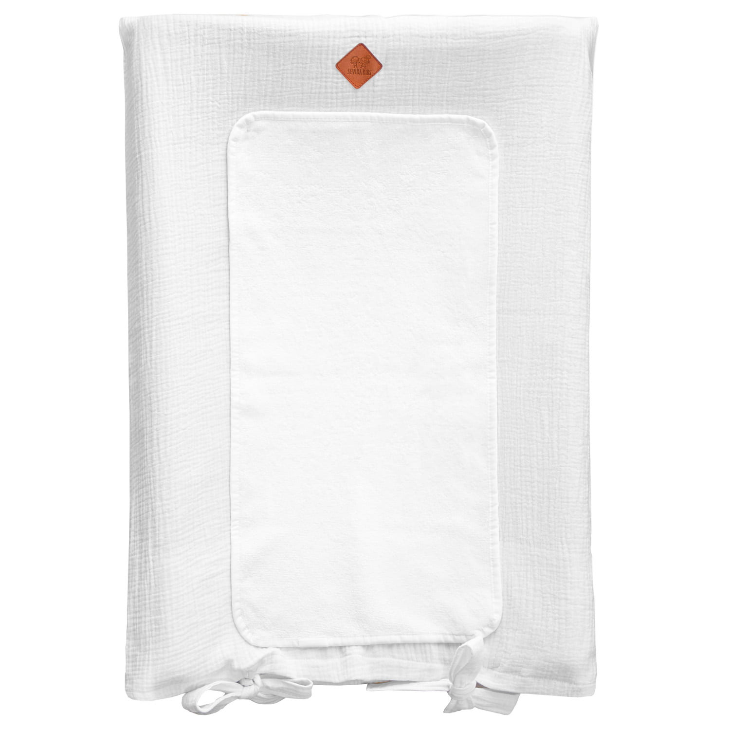 Housse de matelas à langer en gaze de coton JEANNE, SEVIRA KIDS