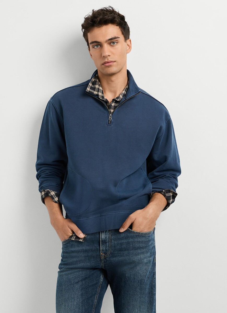 Sweat zippé col montant, PEPE JEANS