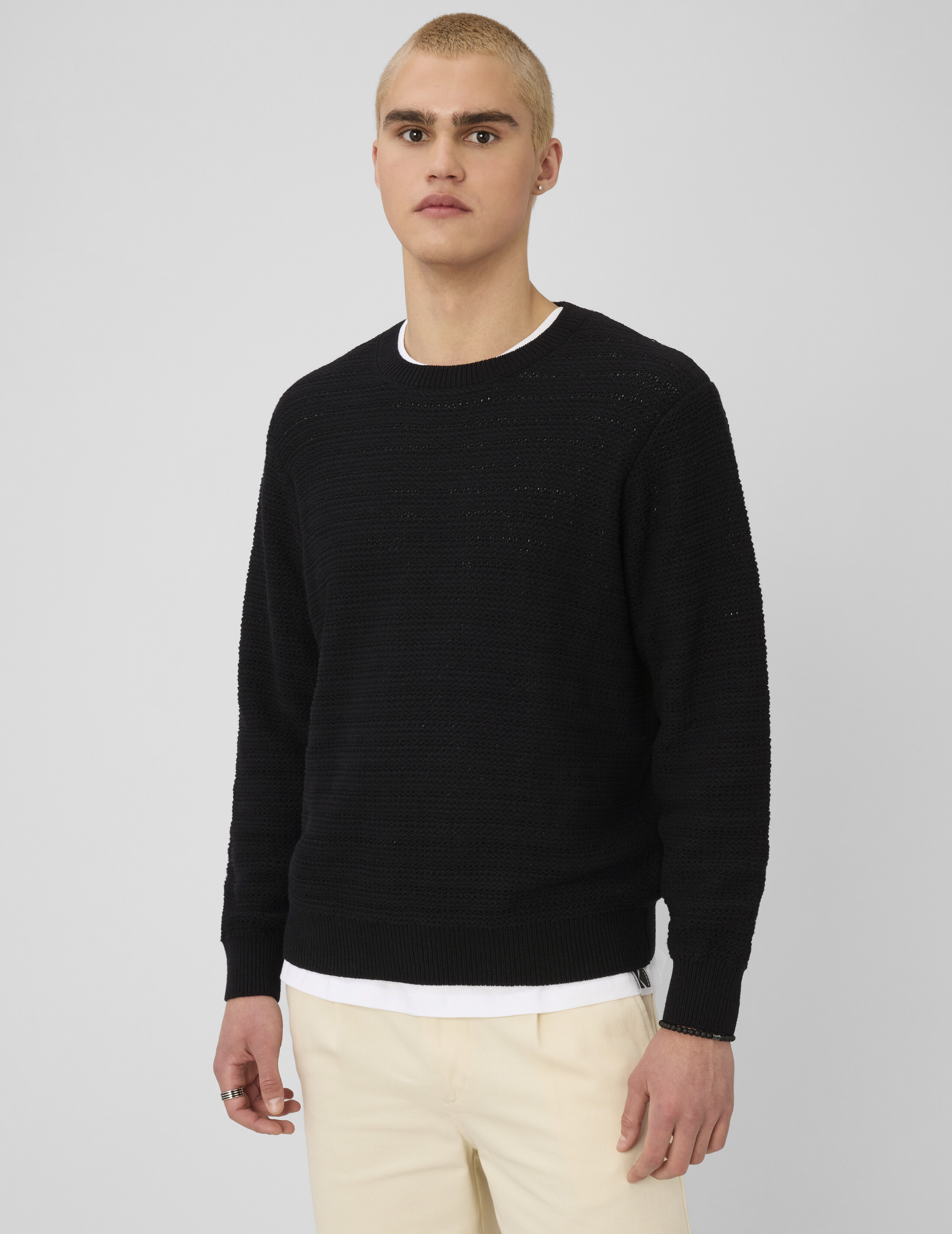 Pull maille fantaisie, BZB