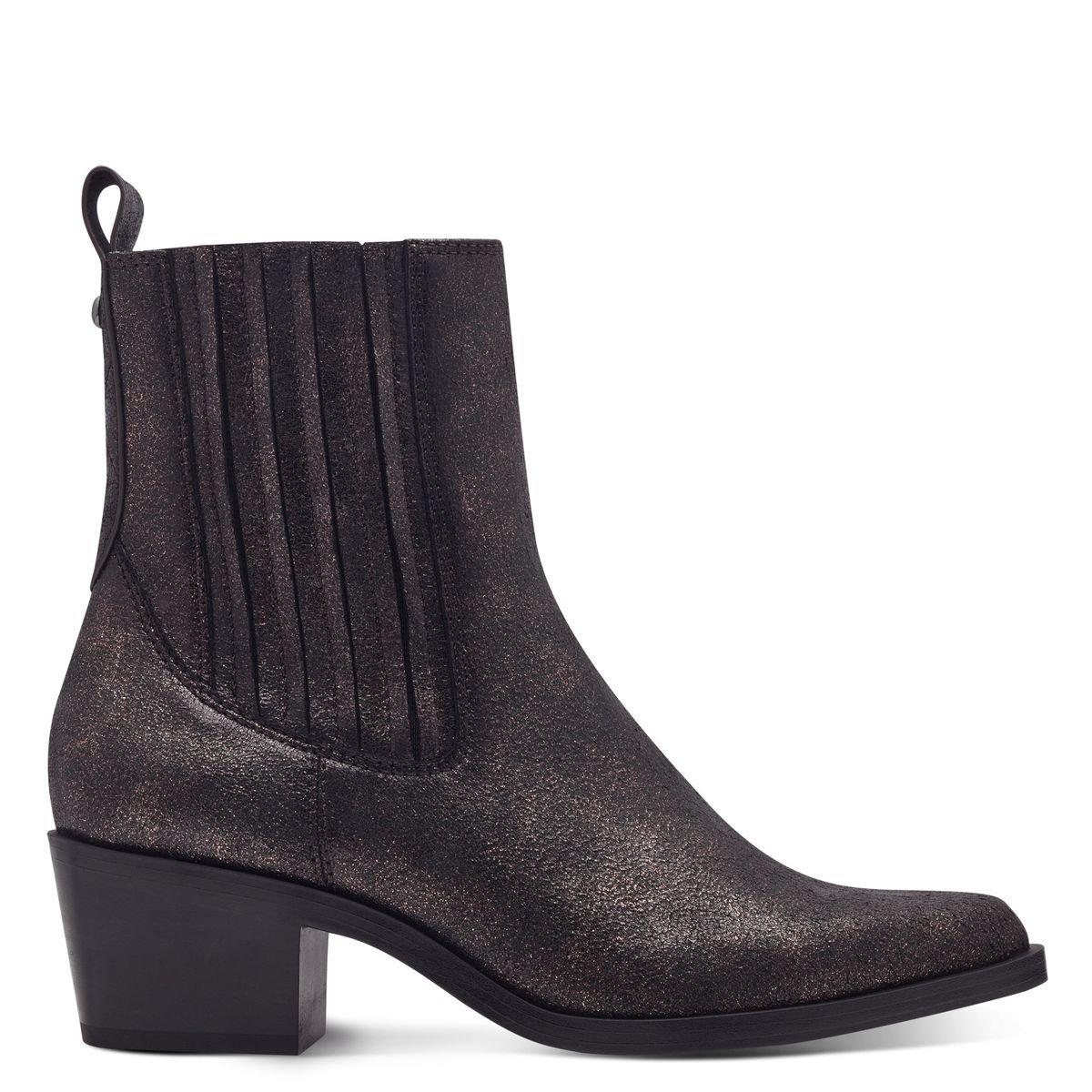 Bottine zippée noir combiné S.Oliver | La Redoute
