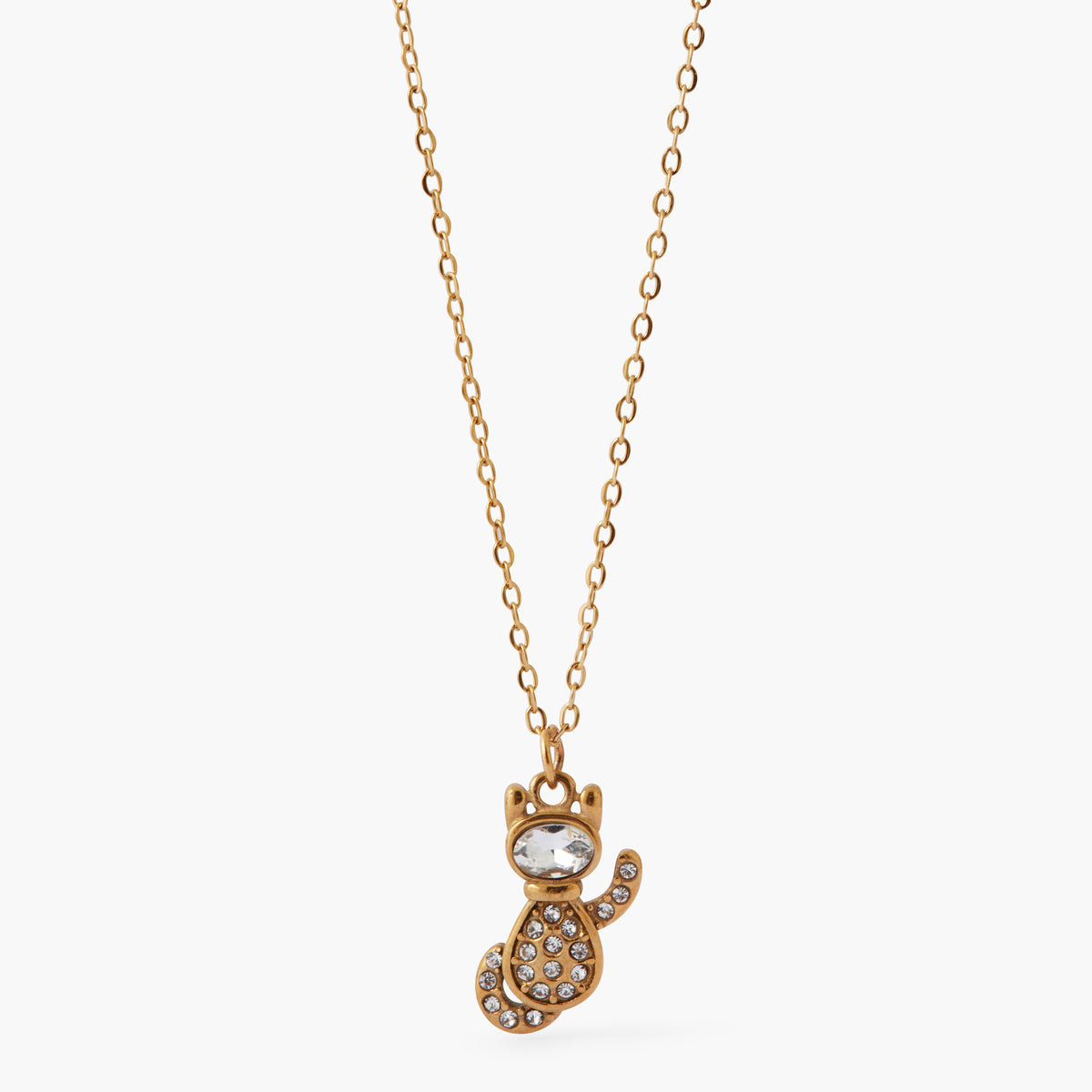 Collier family pendentif chat acier inoxydable, BALABOOSTE