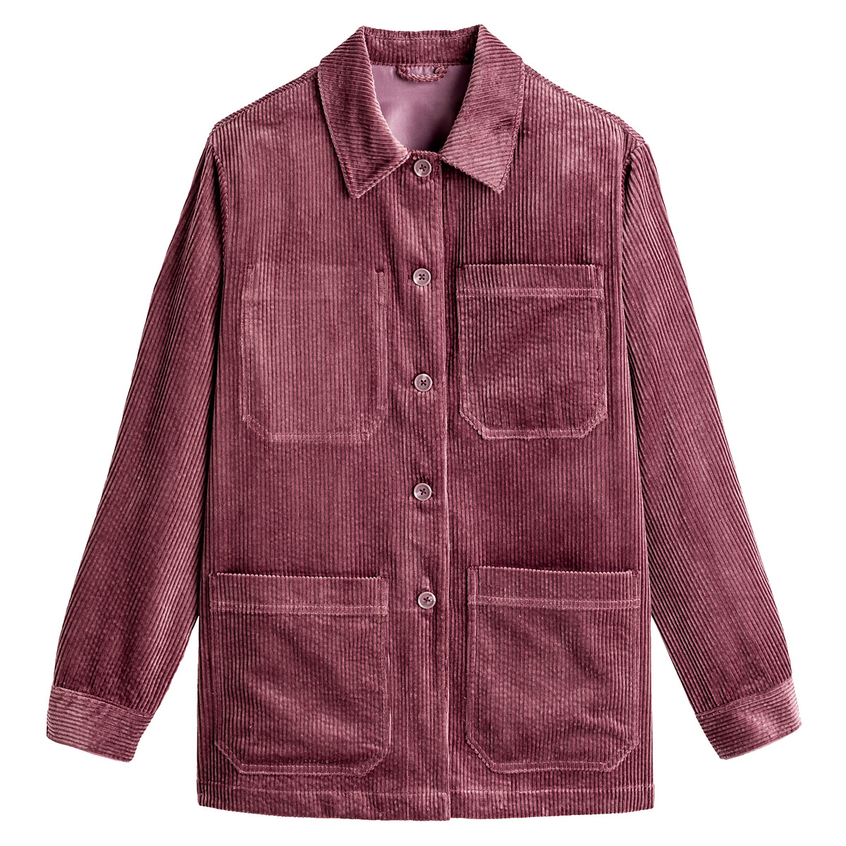 XL dusty lilac Cotton Utility Jacket-