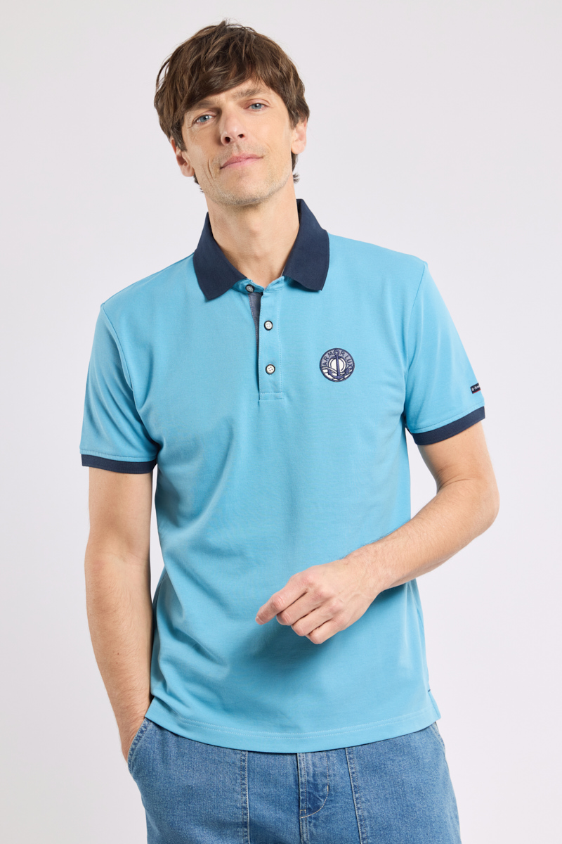 Polo avec écusson - coton piqué, ARMOR-LUX