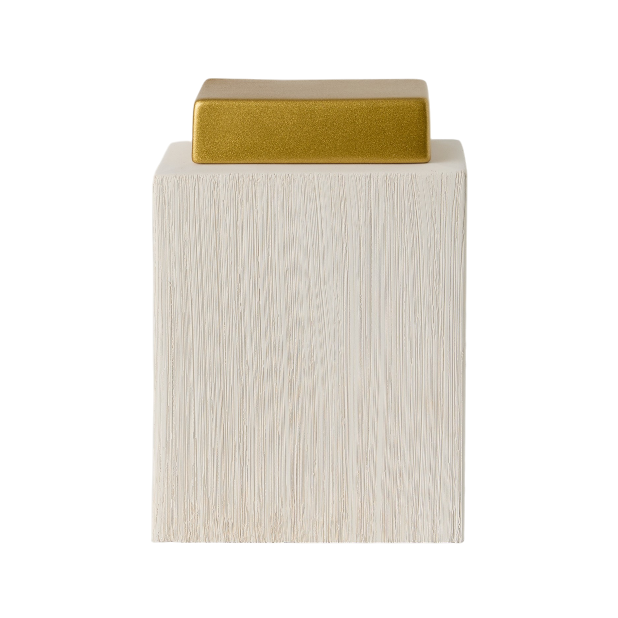Boîte céramique déco brossé crème 24 cm - SIRINE, CAMIF