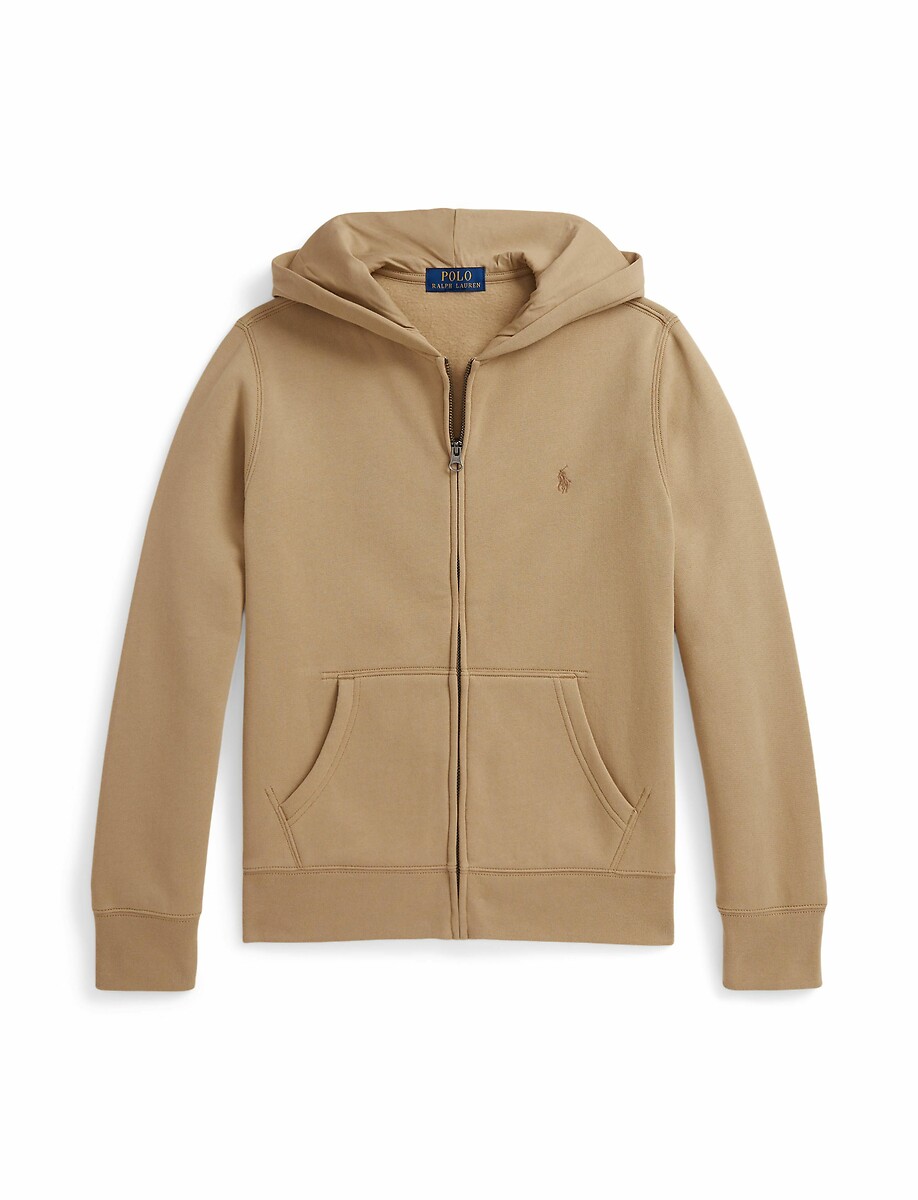 Zip-up hoodie, beige, Polo Ralph Lauren | La Redoute