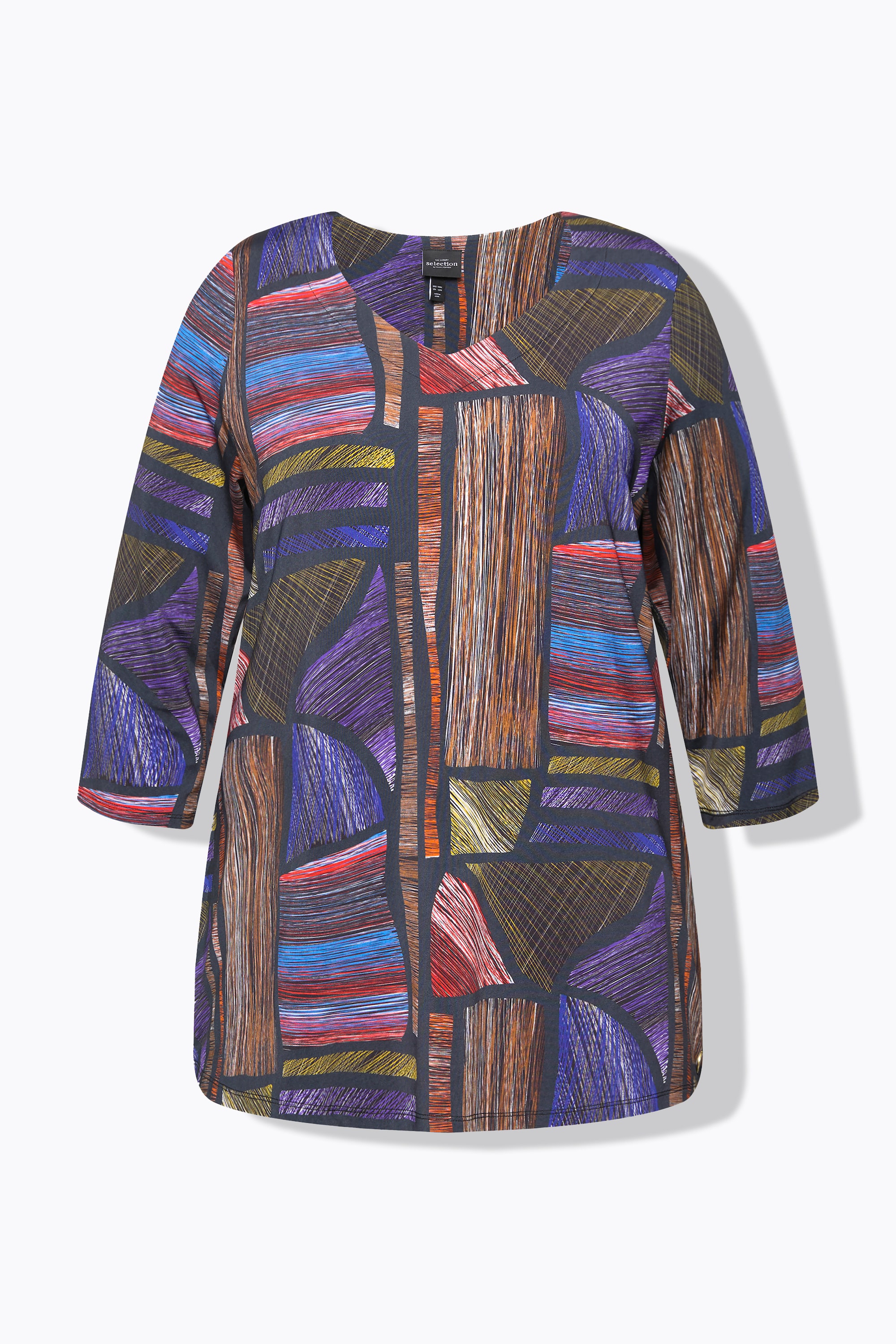 T-shirt long en tissu fluide, ULLA POPKEN