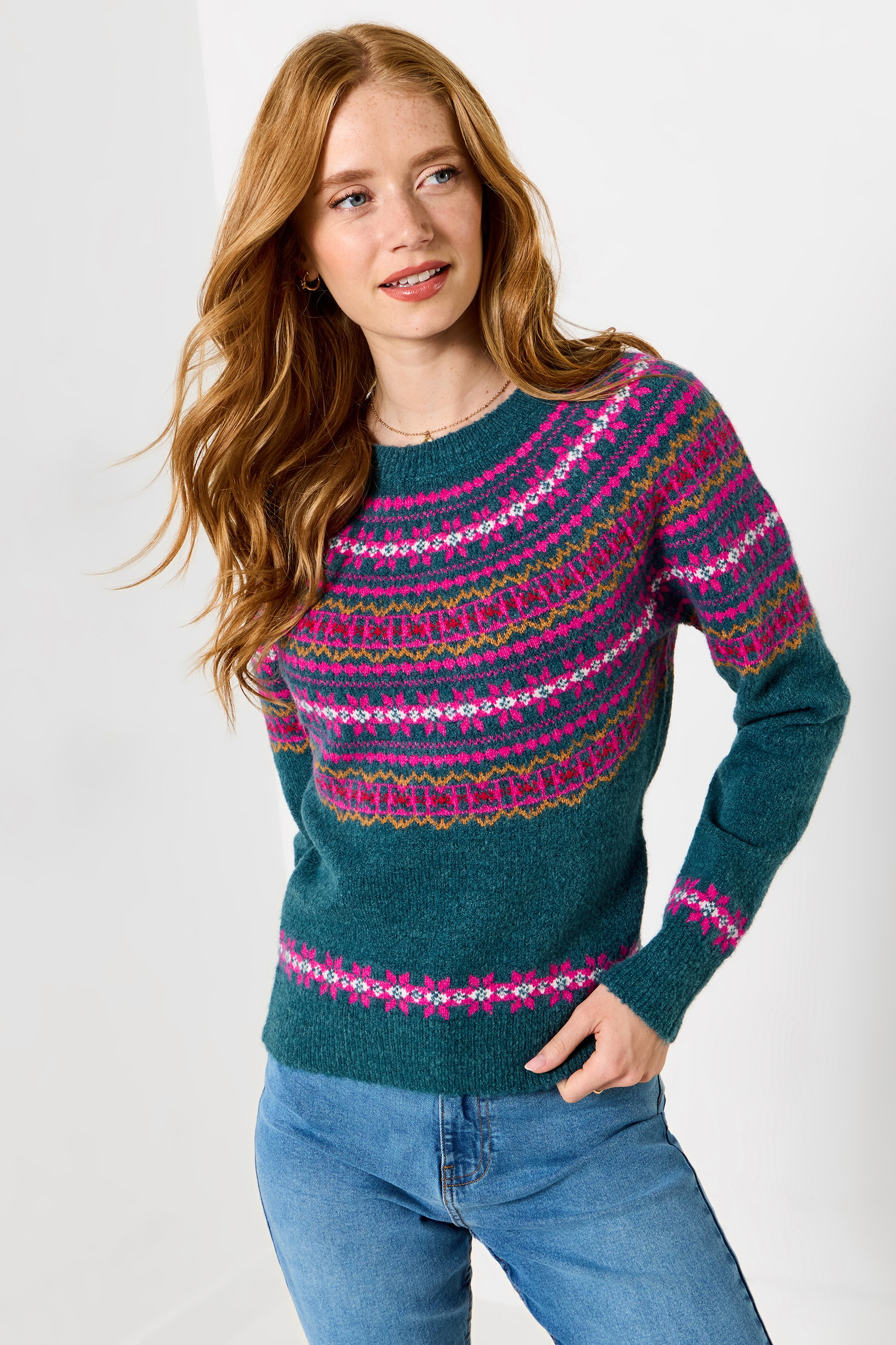 Pull Jacquard Fair Isle Balades d'Hiver, JOE BROWNS
