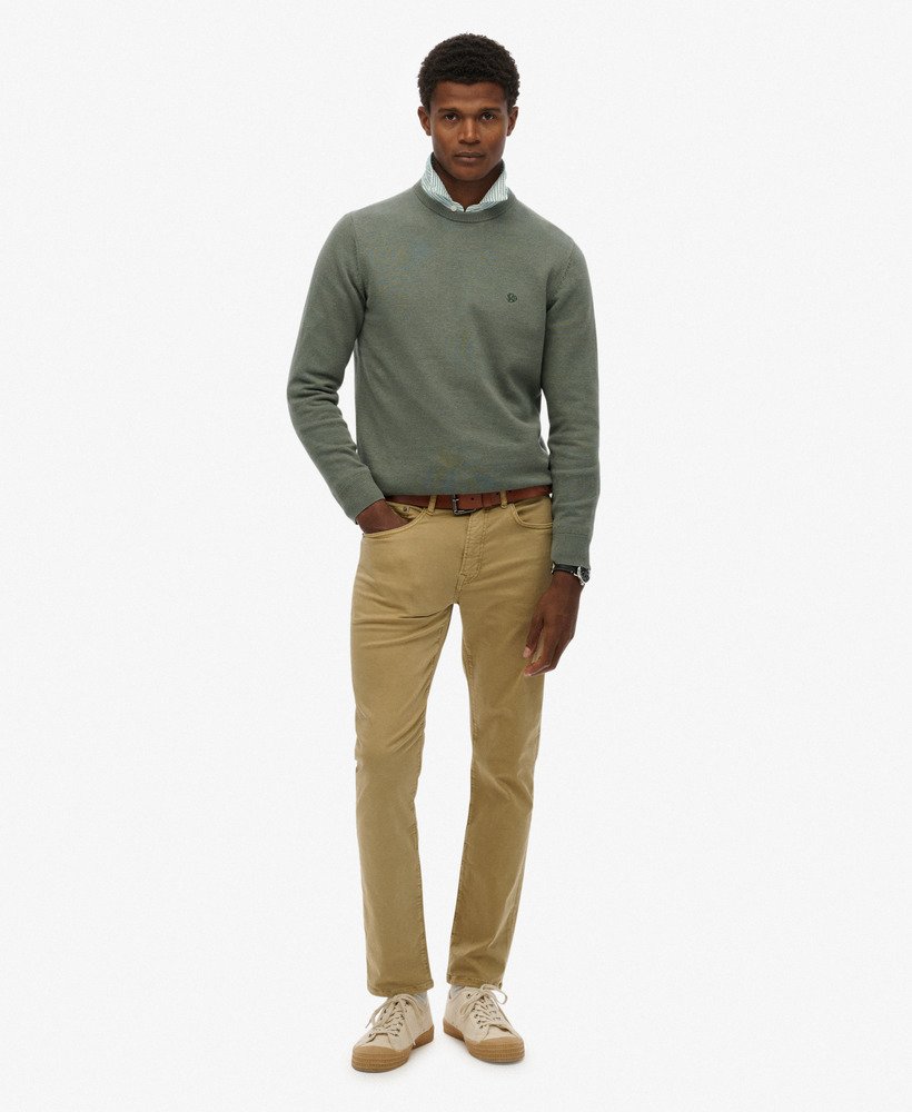 The Merchant Store - Pantalon 5 poches en satin, SUPERDRY