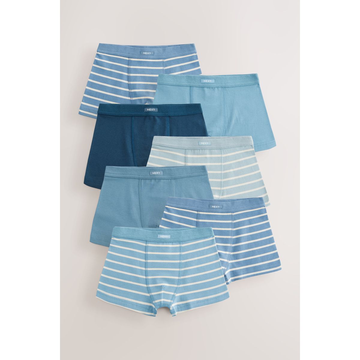 Boxers doux à taille contrastante, lot de 7, NEXT