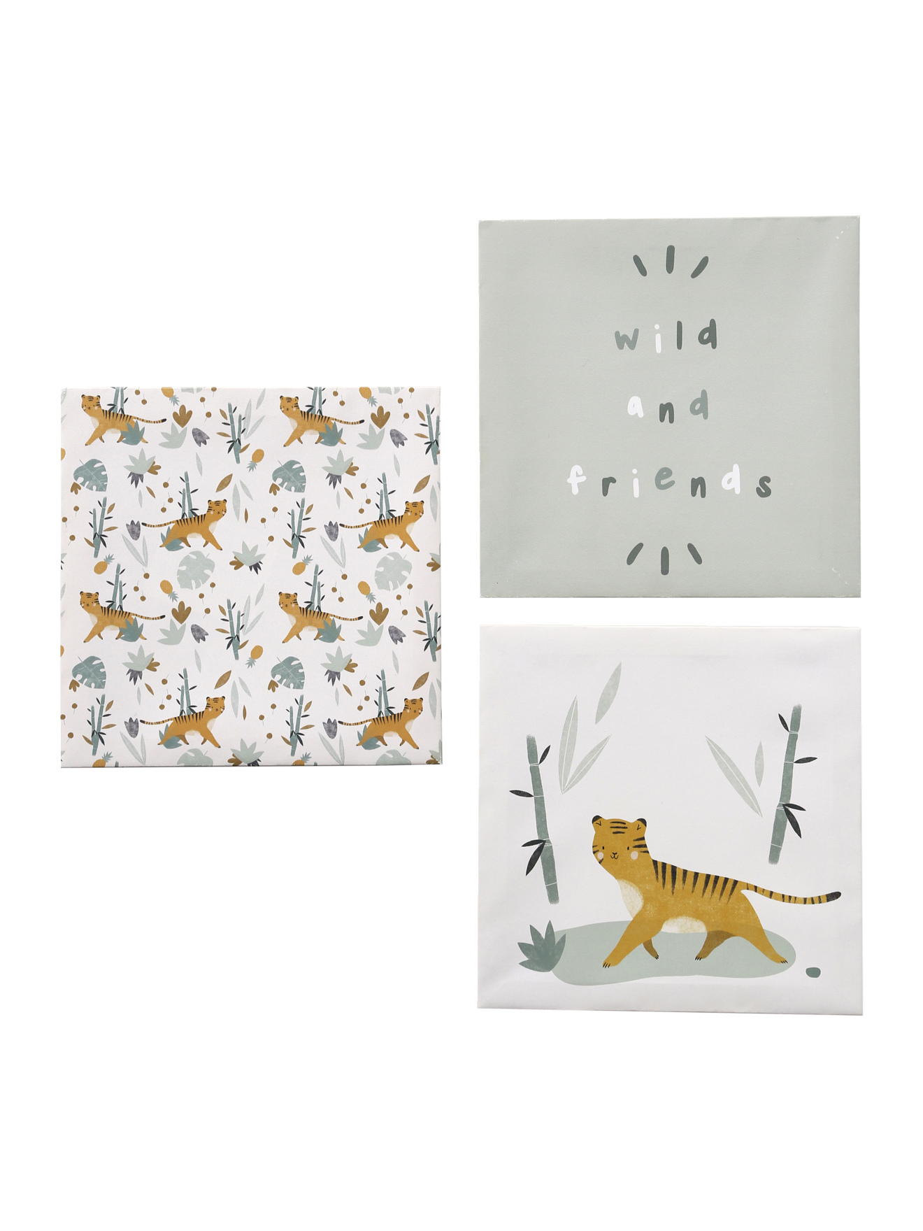 Lot de 3 toiles HANOÏ, VERTBAUDET