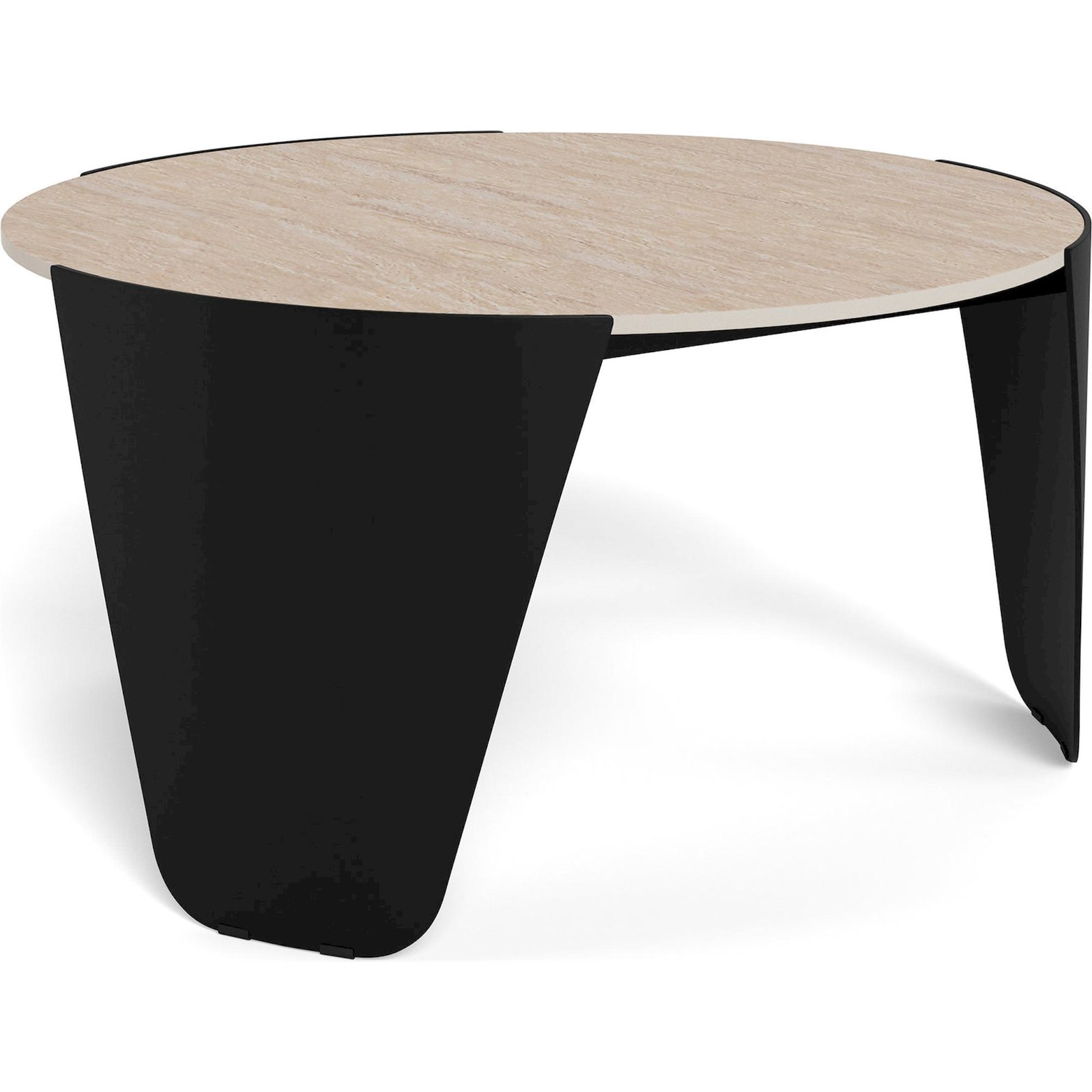 Table basse ronde effet travertin ELIRA, RECOLLECTION