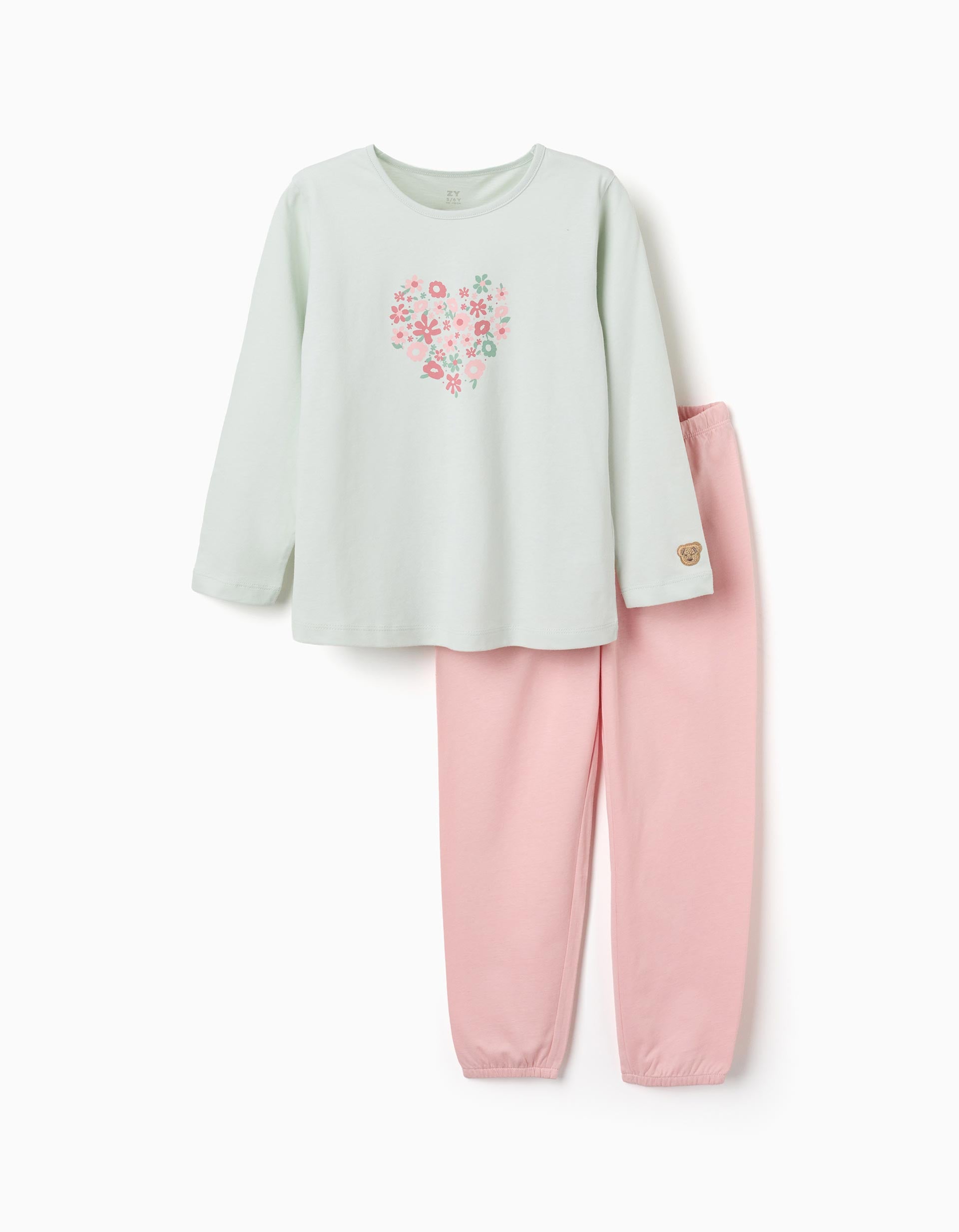 Pyjama à manches longues et imprimé fleurs, ZIPPY