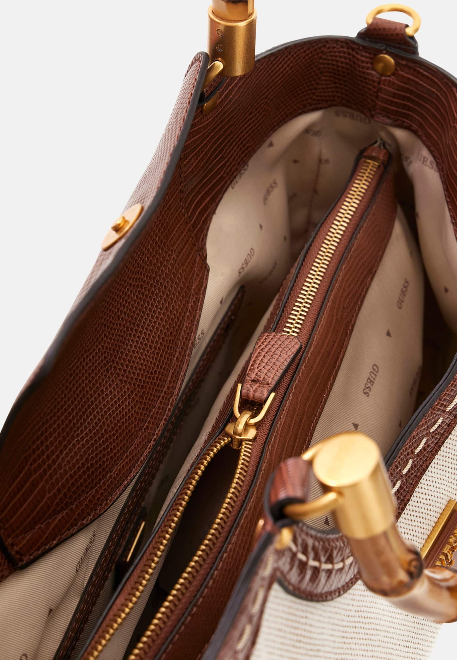 Sac à Main GUESS Maluca Trapèze - Imitation Croco, Bandoulière Réglable, Neuf Avec étiquettes