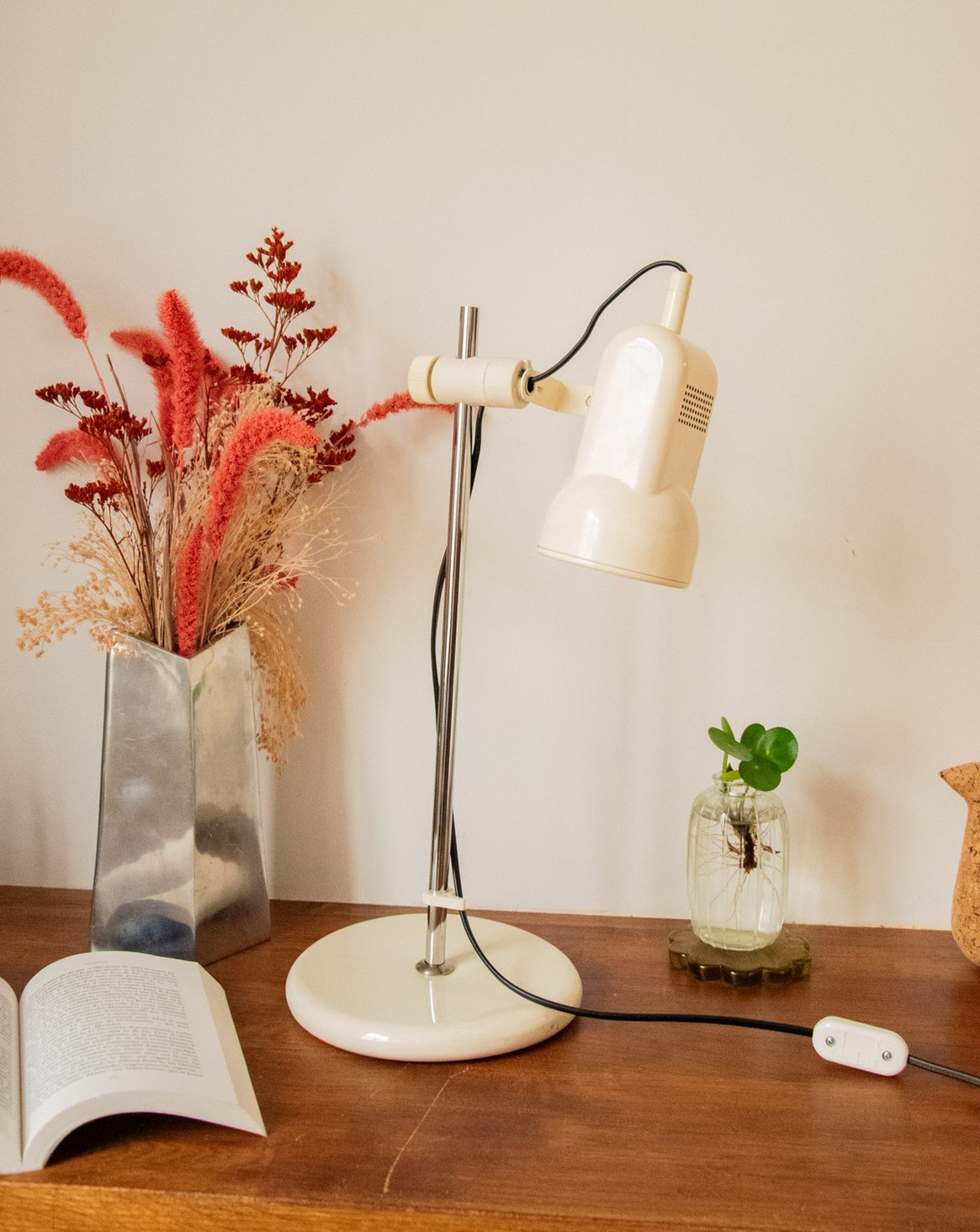Grande lampe en métal laqué Julia N°781 - Bon état, DEBONGOUT