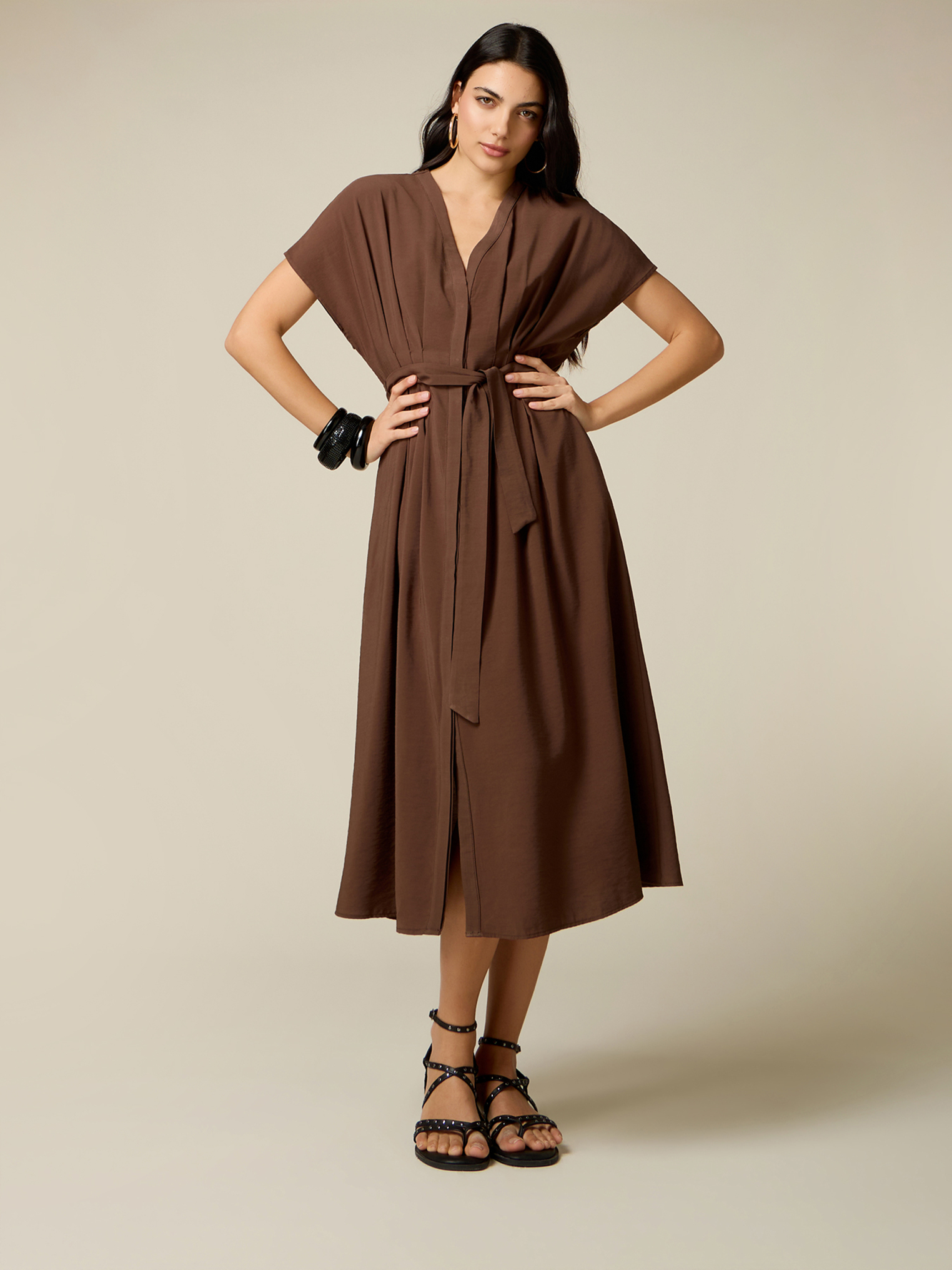 Robe midi manches kimono, OLTRE