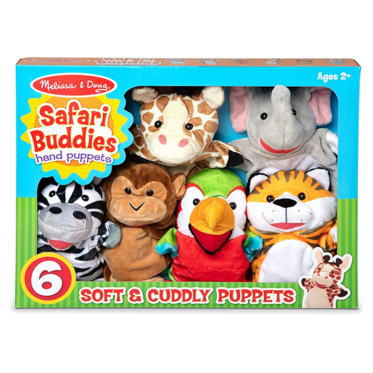 Coffret 6 Marionnettes Safari Melissa and Doug, SPINMASTER