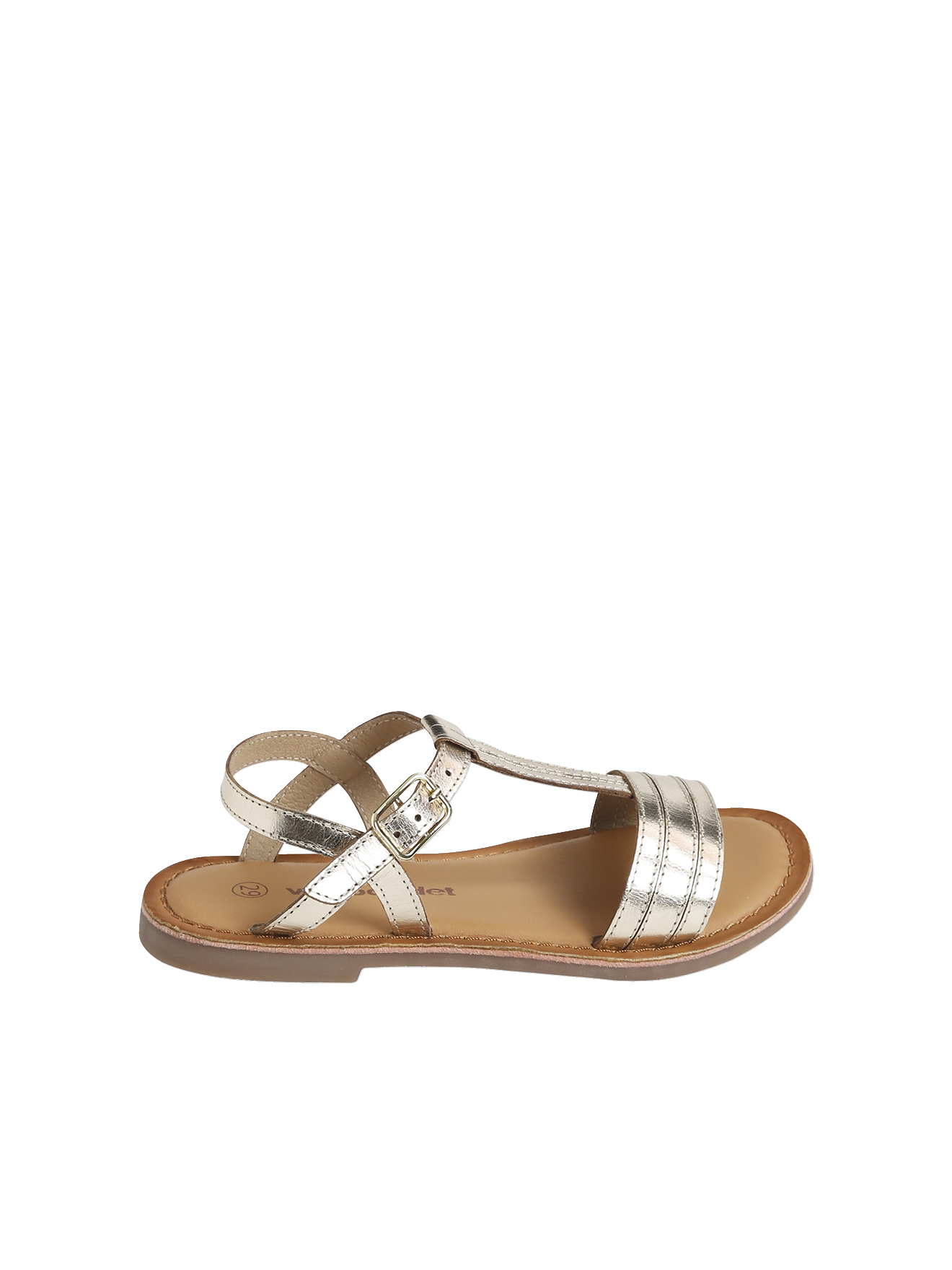 Sandales cuir collection maternelle, VERTBAUDET