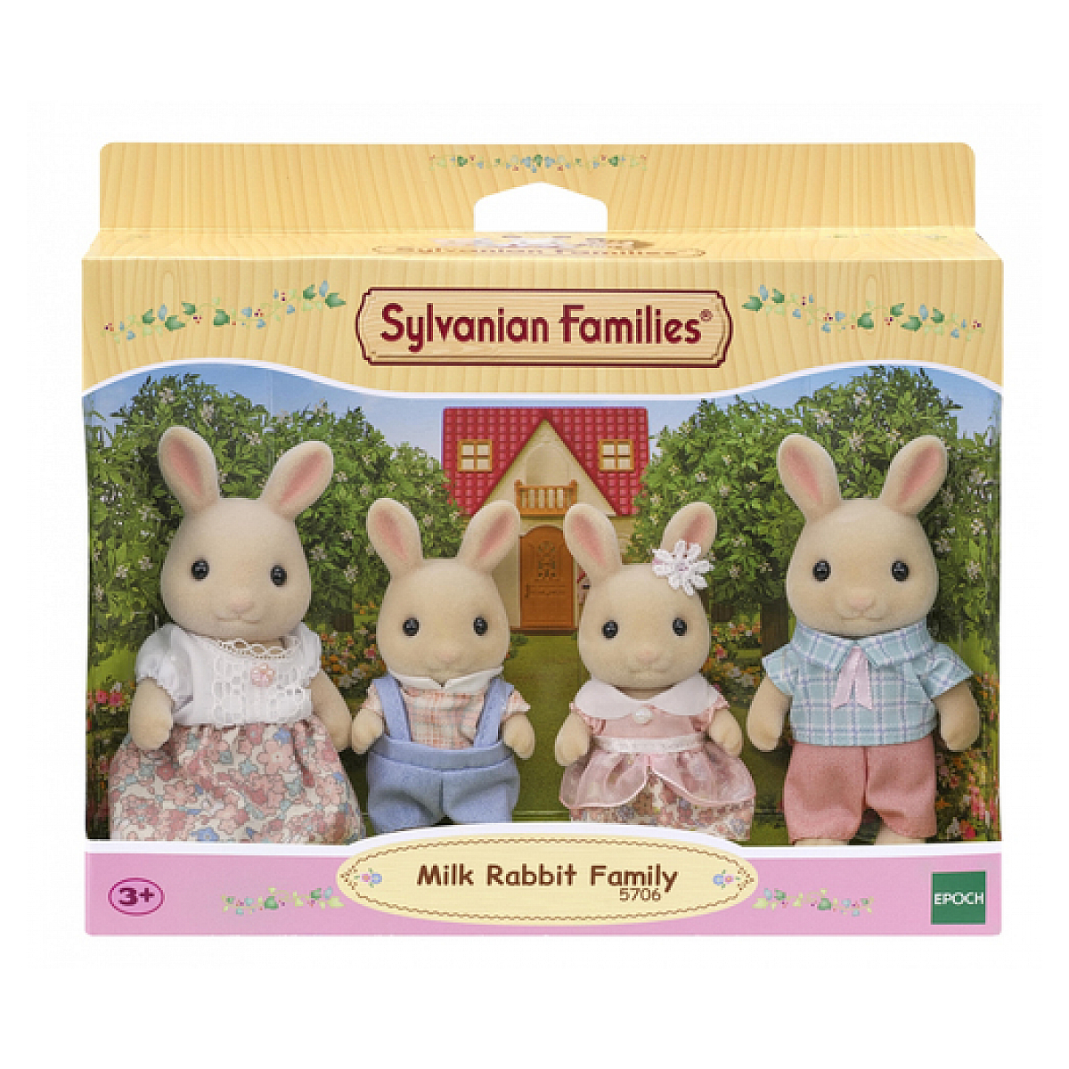 5706 La famille lapin creme, SYLVANIAN FAMILIES