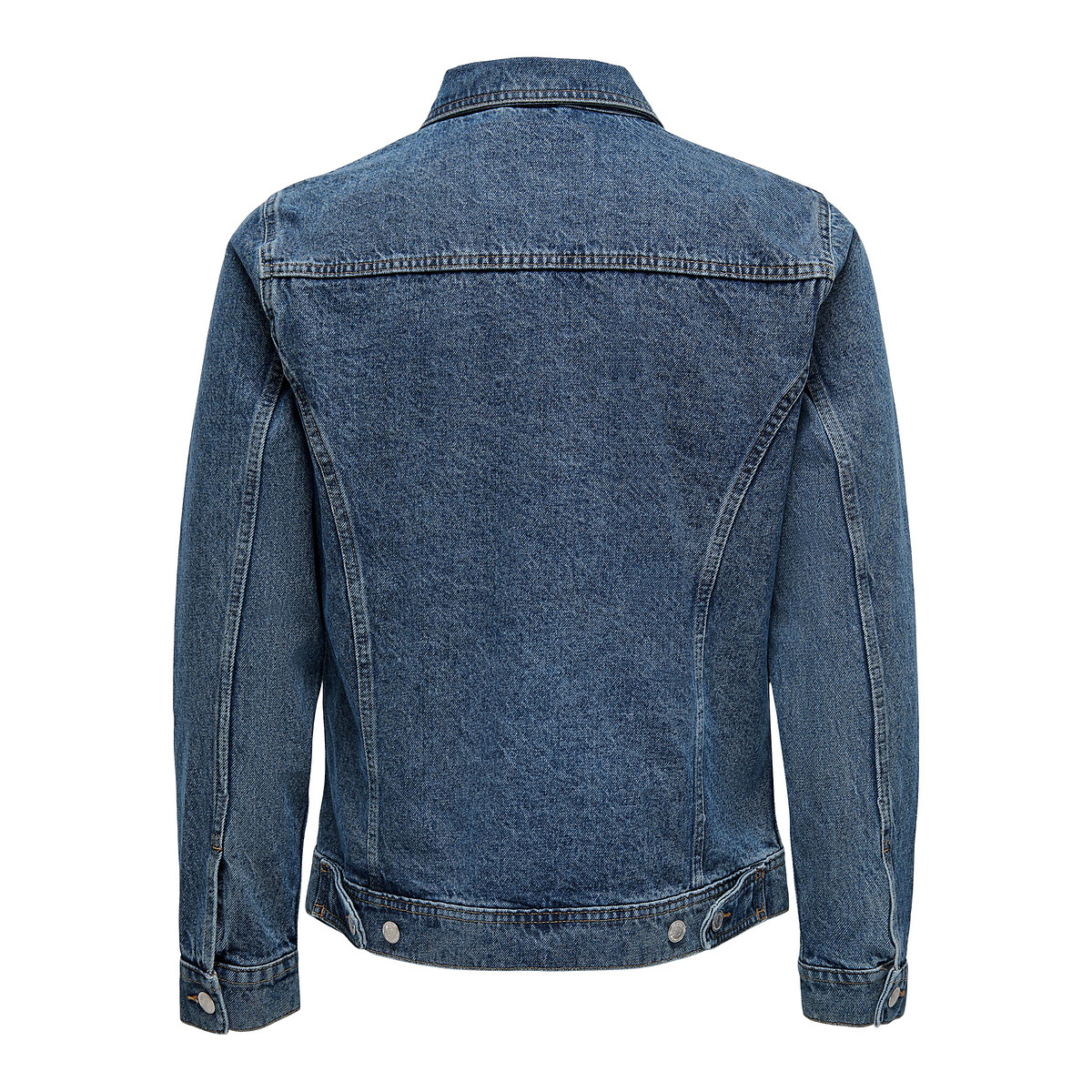 Duke denim jacket in straight fit blue 
