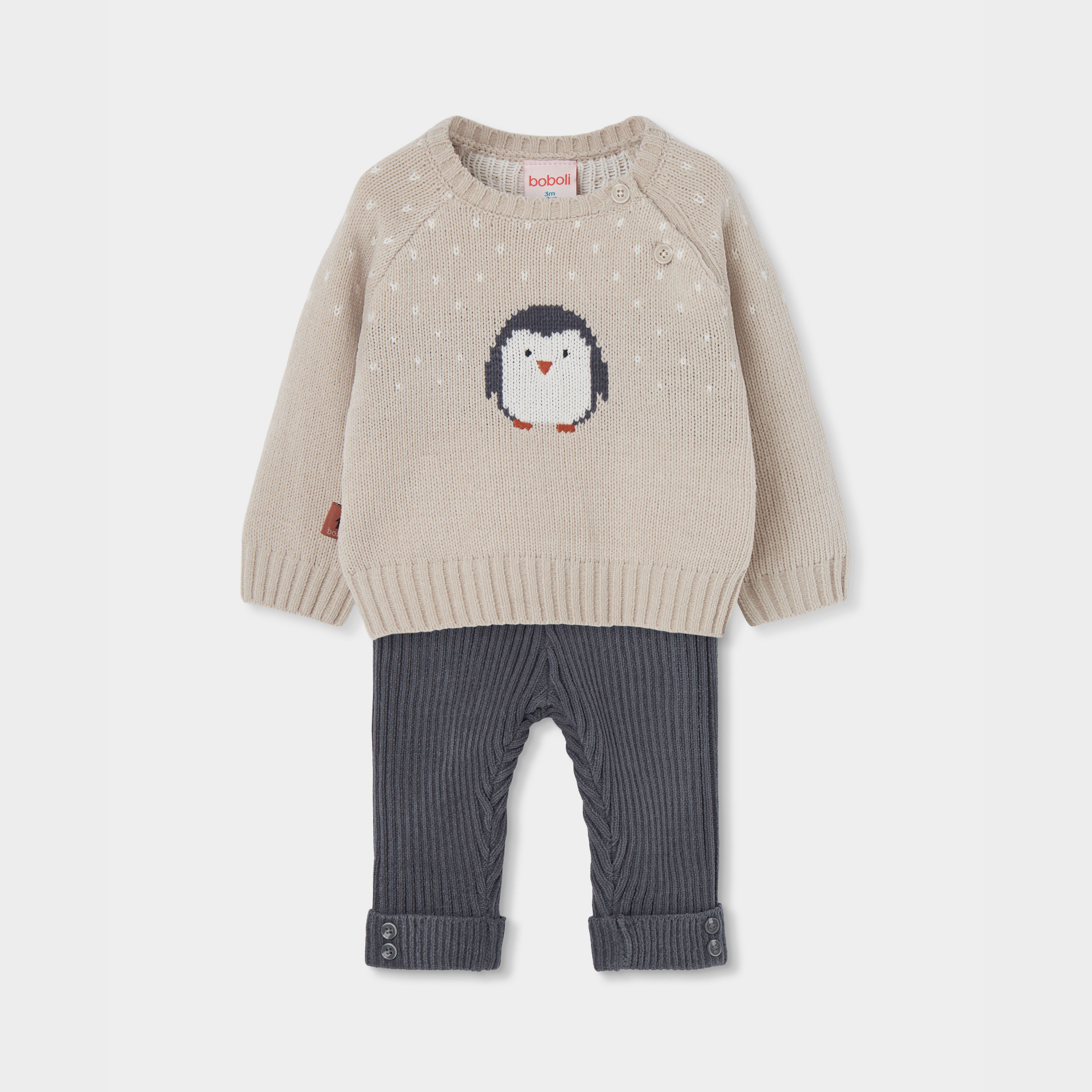 Ensemble bébé imprimé pingouin, BOBOLI