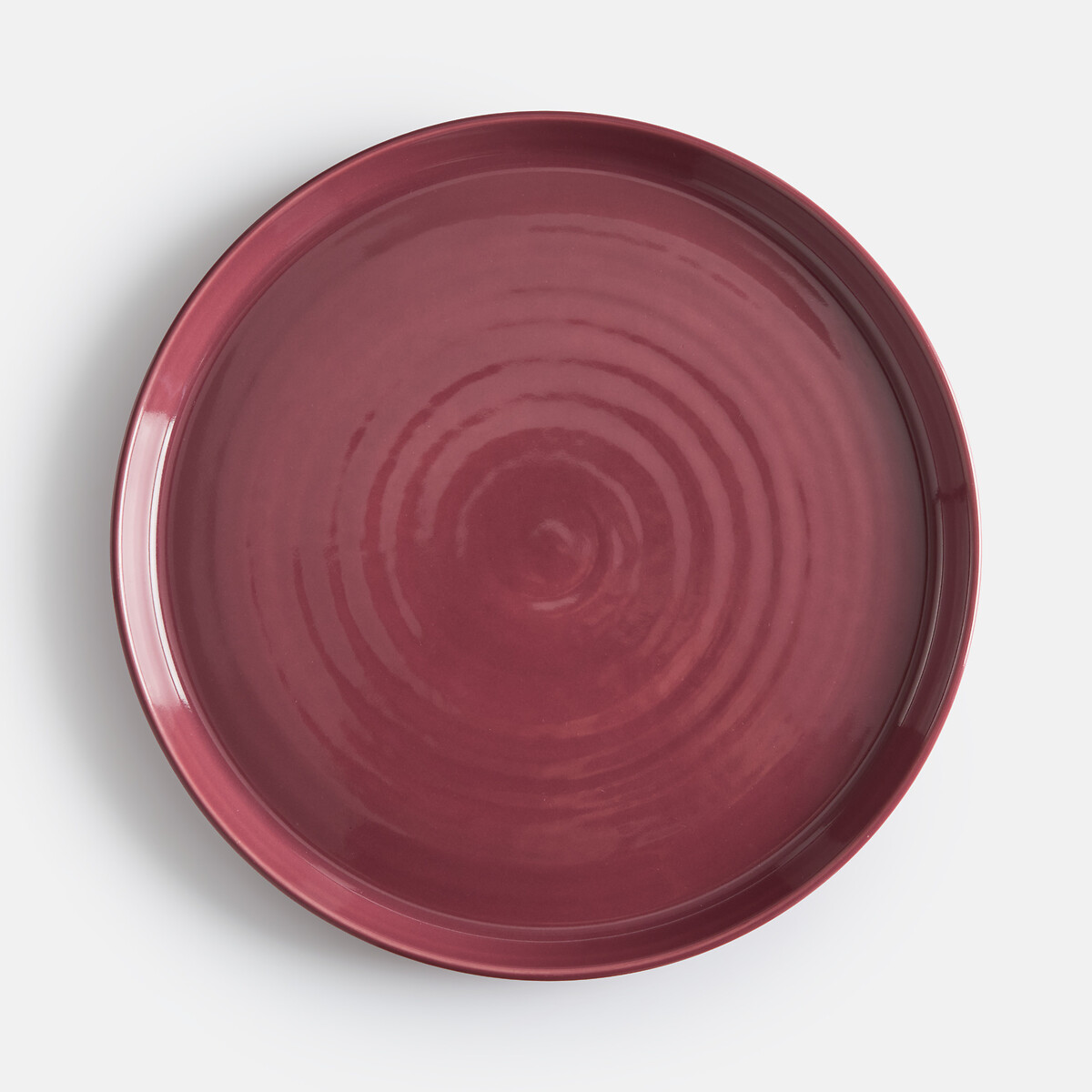 Set of 4 Sacha Reactive Enamel Stoneware Flat Plates, LA REDOUTE INTERIEURS
