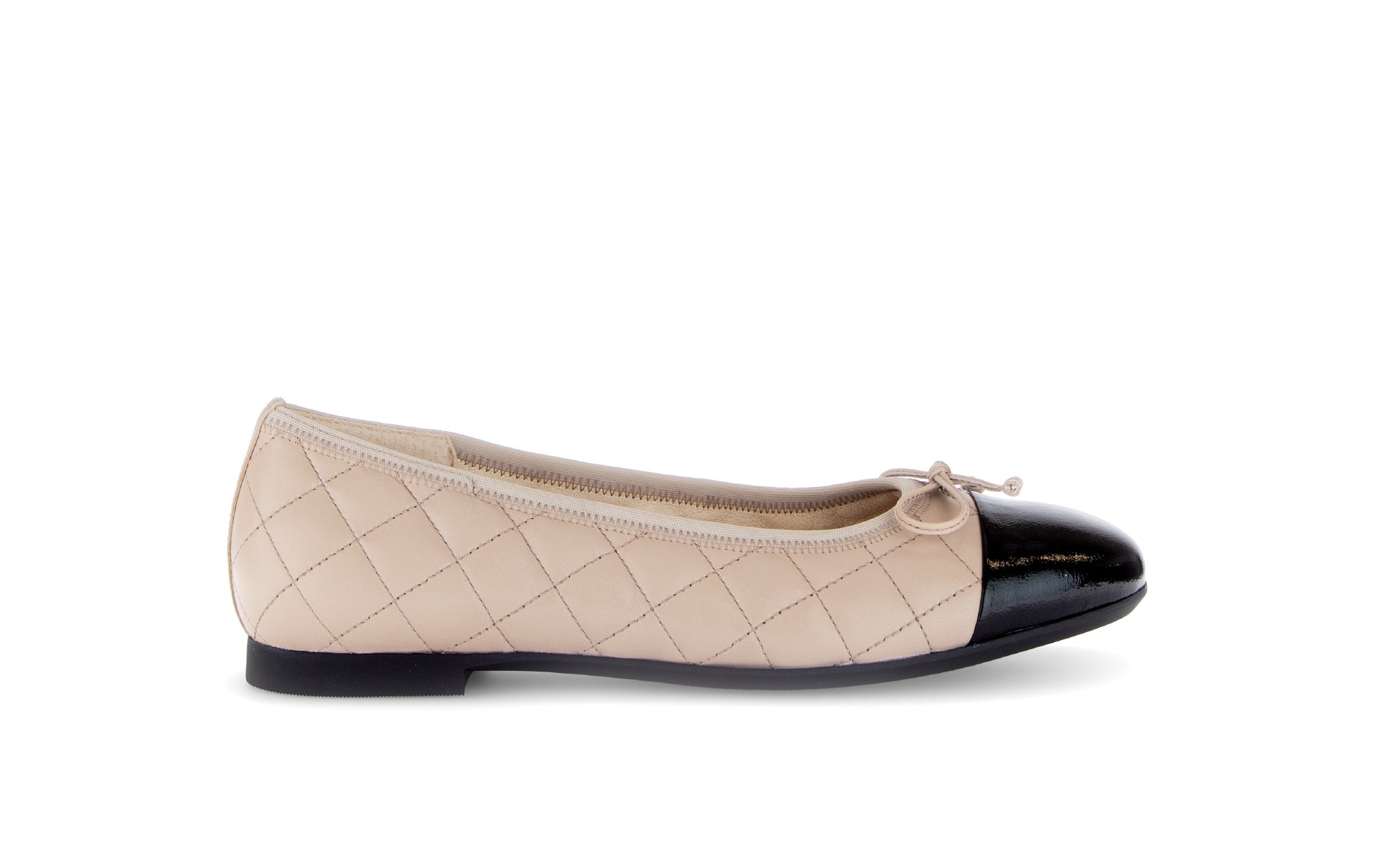 Ballerines en cuir lisse à talon décroché, GABOR