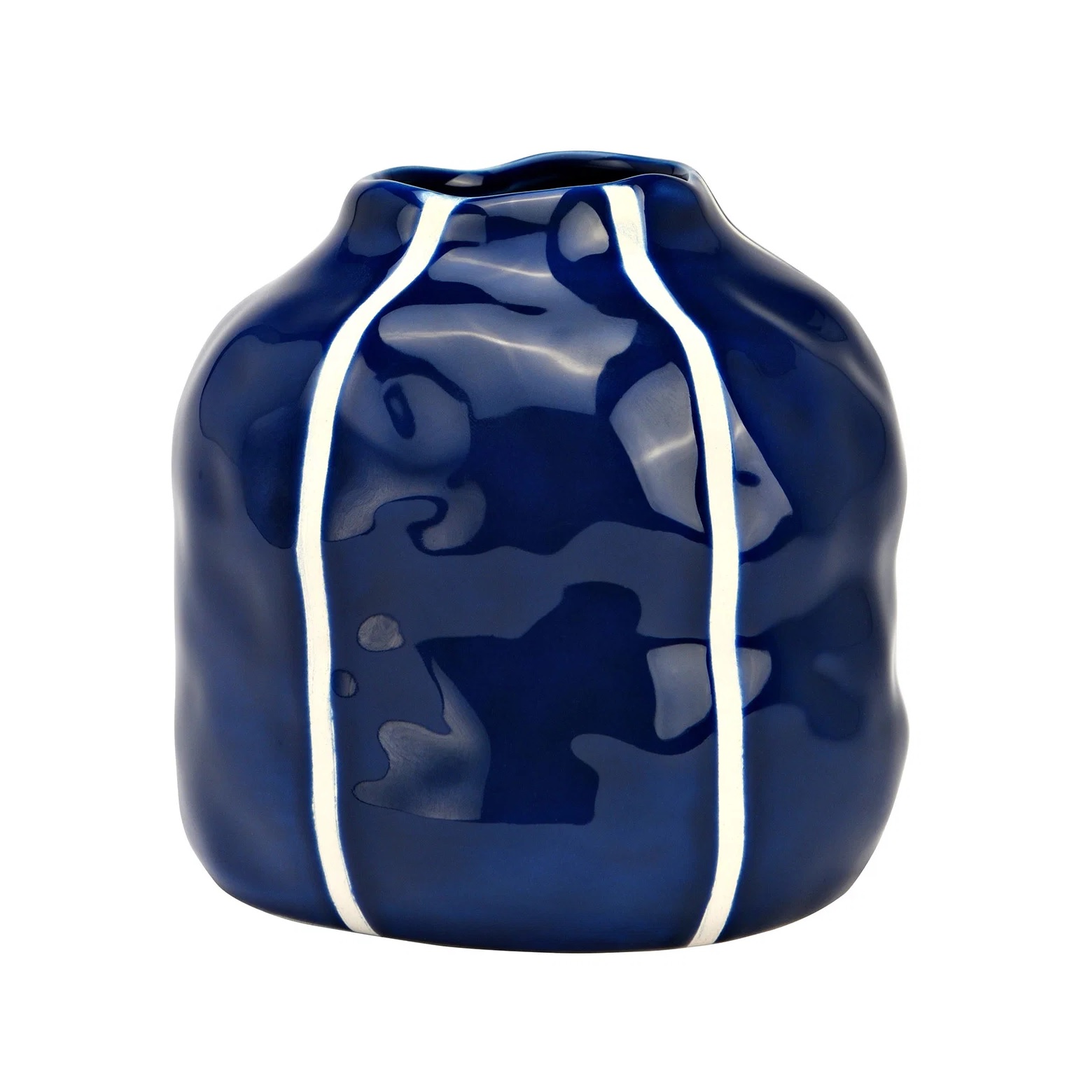 Vase en Céramique Bleu, EDEN