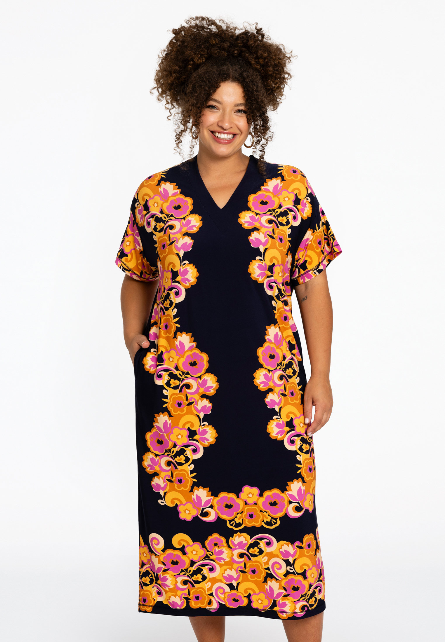 Robe imprimé / imprimée floral, YOEK