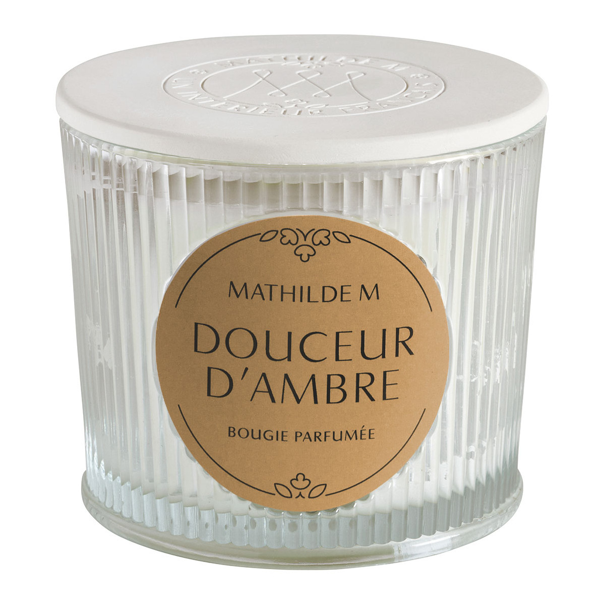 Bougie parfumée 400 g - Douceur d'Ambre, MATHILDE M