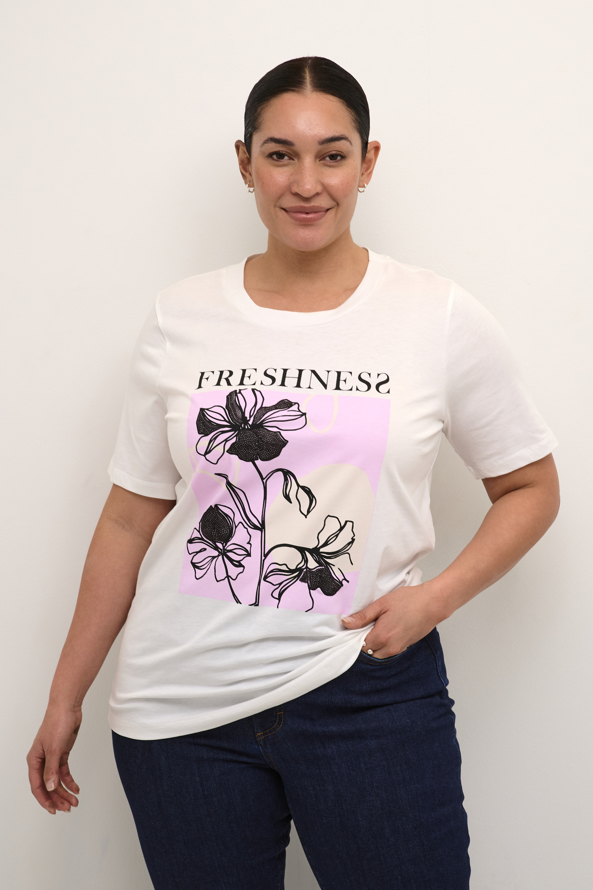 T-shirt, KAFFE CURVE