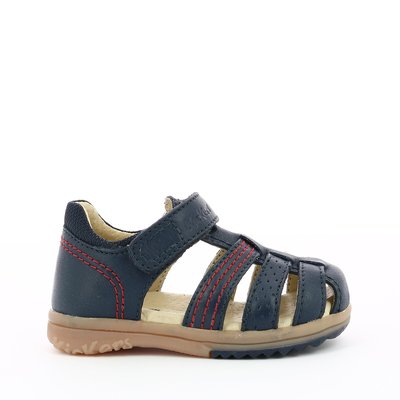 Kids Platiback Leather Sandals with Touch 'n' Close Fastening KICKERS
